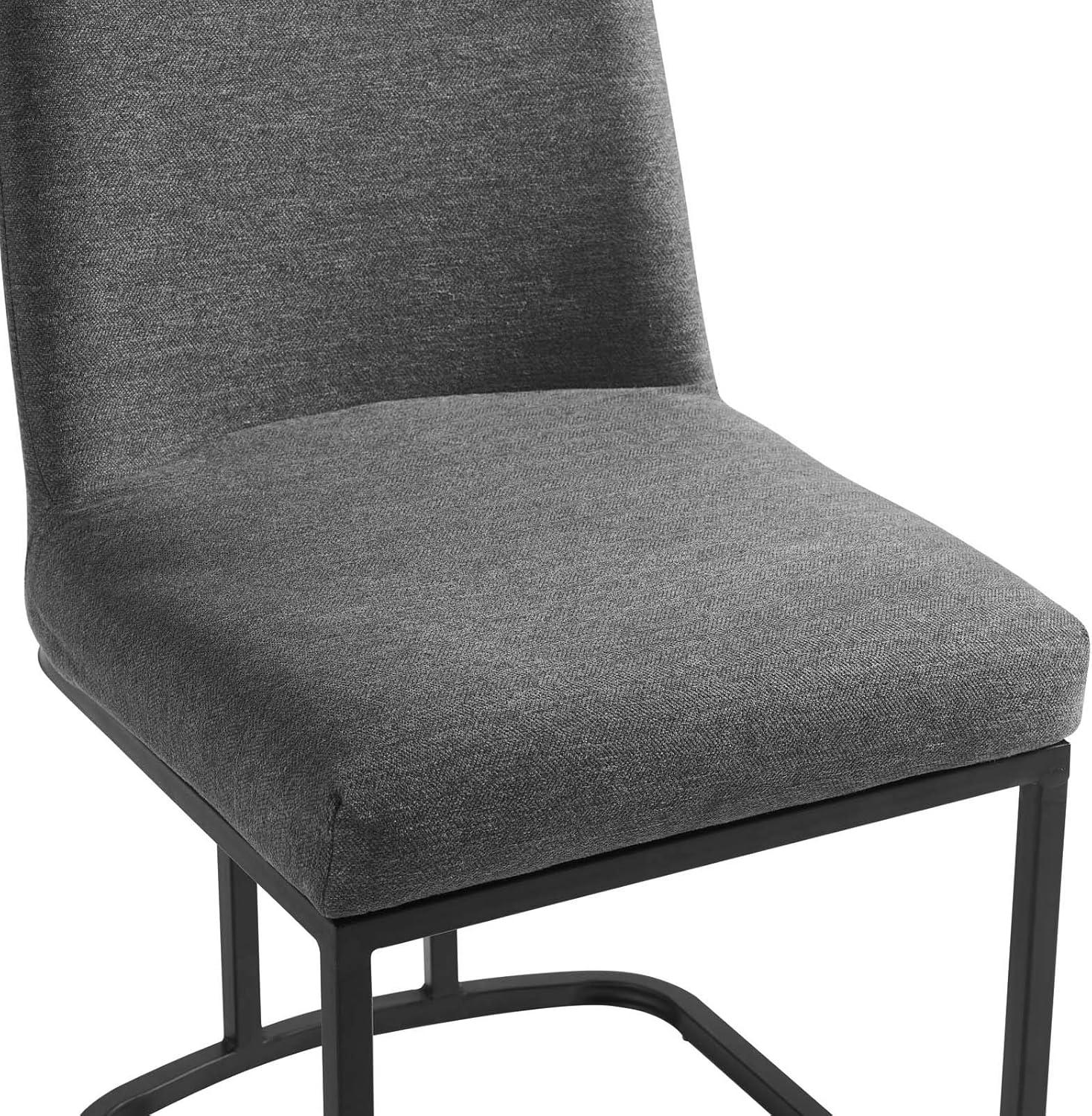 Modway Amplify Sled Base Upholstered Fabric Dining Side Chair