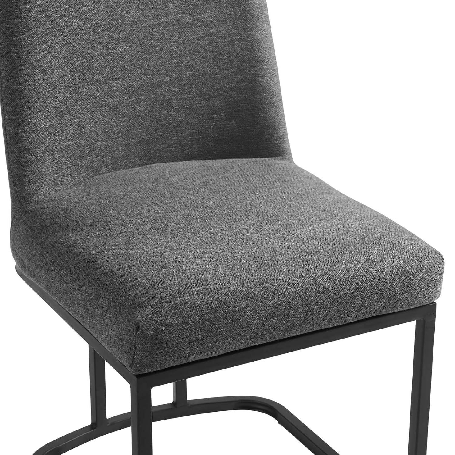 Modway Amplify Sled Base Upholstered Fabric Dining Side Chair