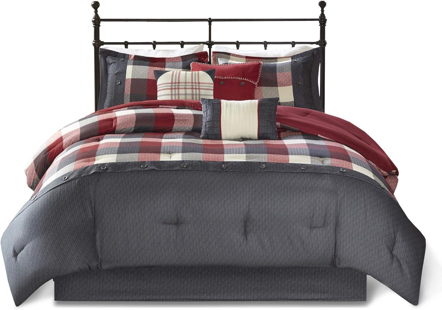 Madison Park Ridge 7 Piece Herringbone Comforter Set