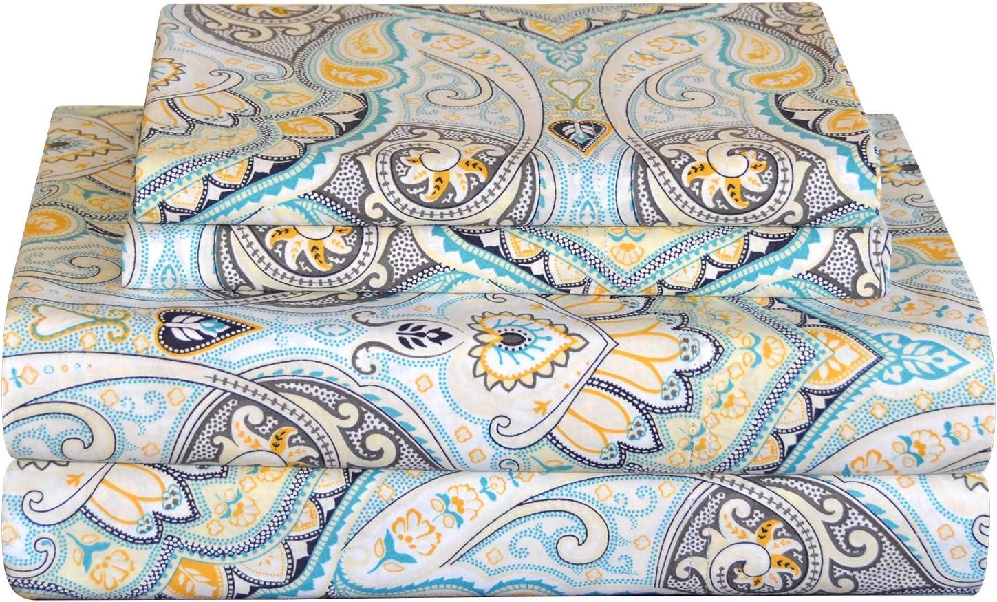 Percale Paisley Sheet Set