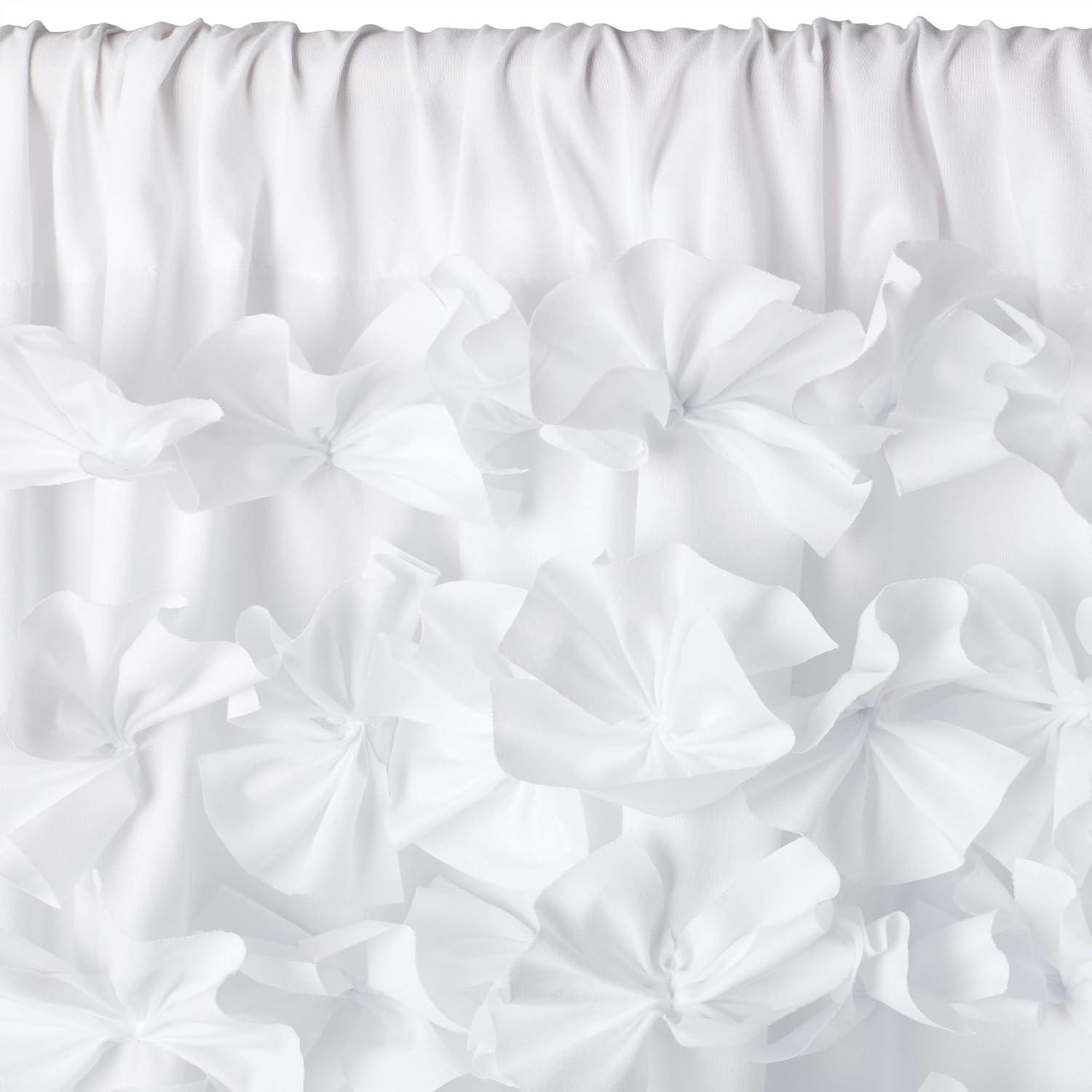 Riley Polyester Semi Sheer Curtain Panel