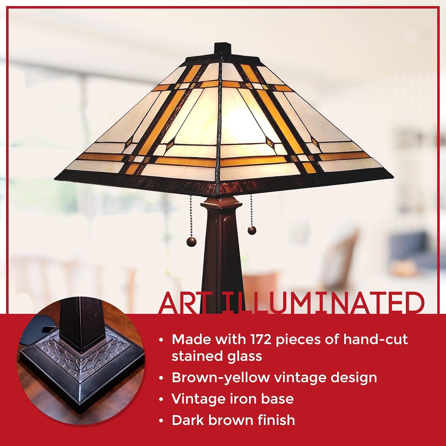 Amora Lighting Am1053tl14 2 Light 22-1/2" Tall Buffet Table Lamp - Brown
