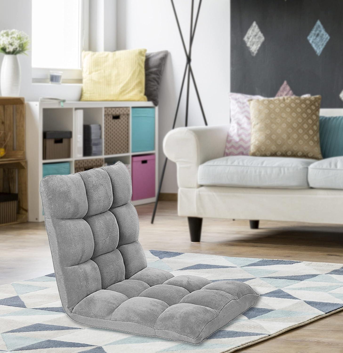 Esme Kids&#39; Recliner Chair Gray - Chic Home