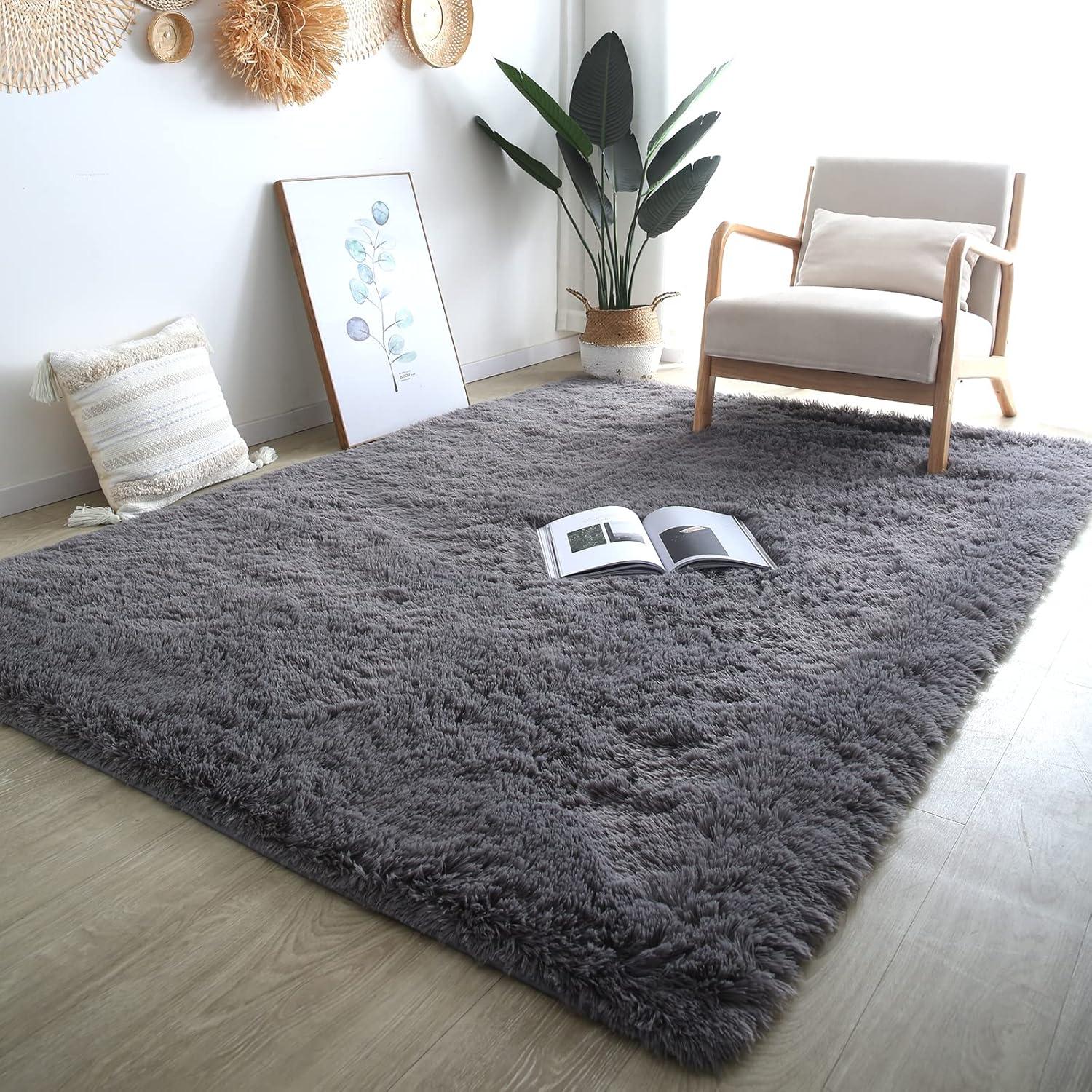 nuLOOM Cloud Shag Accent Rug, 3x5, Gray