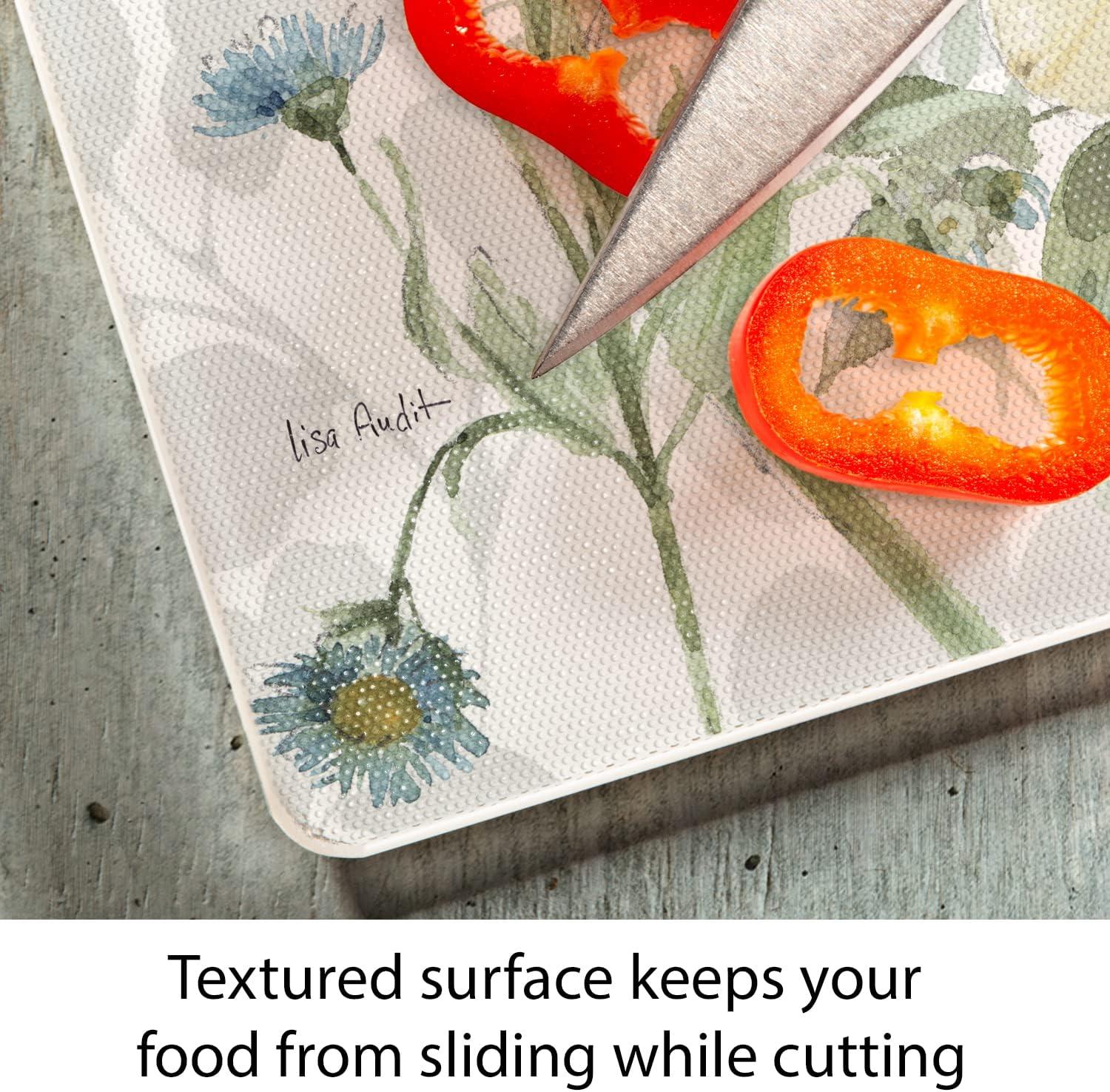 CounterArt Spring Meadow Tempered Glass Cutting Board