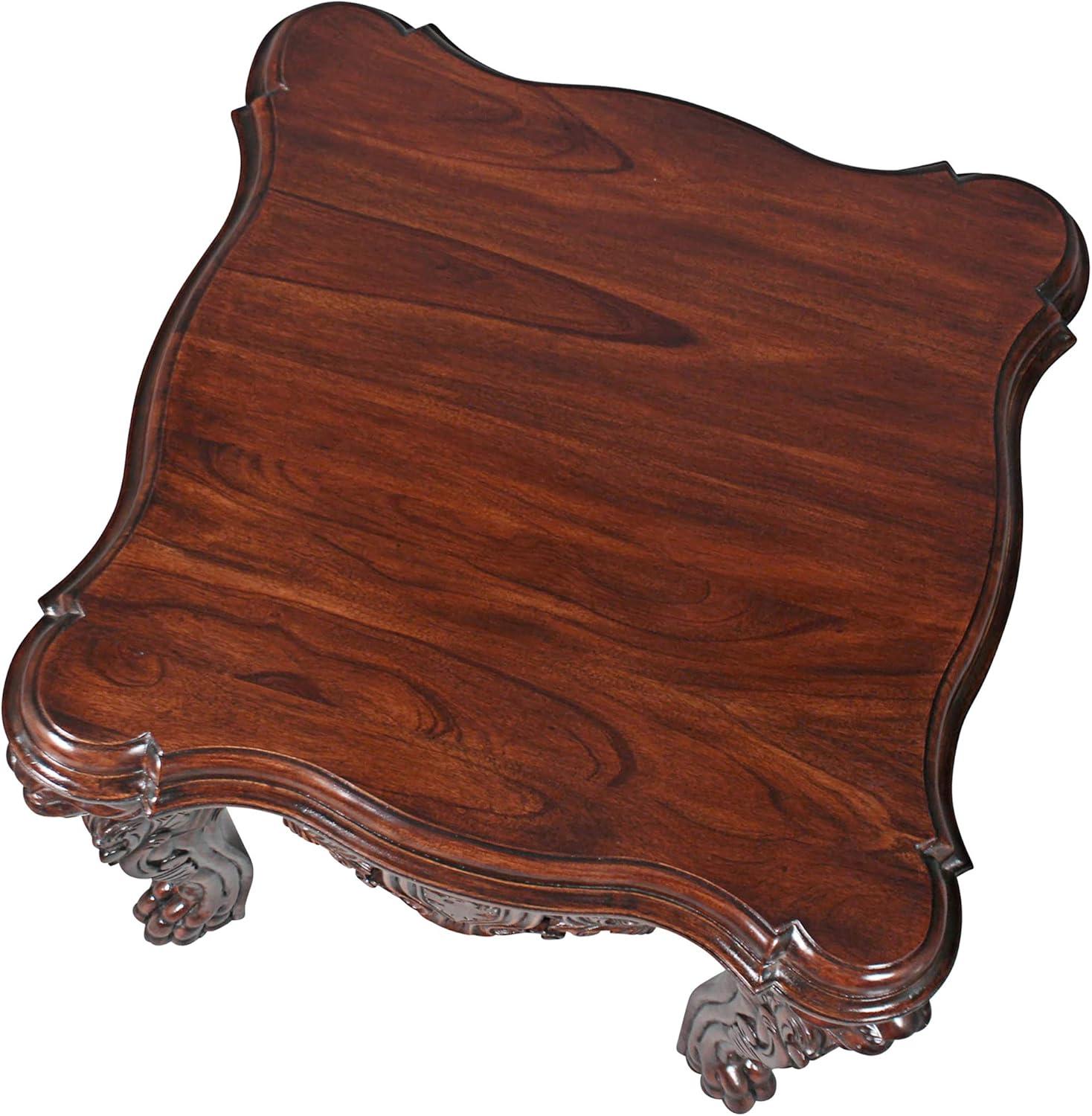 Raffles Grand Hall 26'' Mahogany Lion Leg Side Table