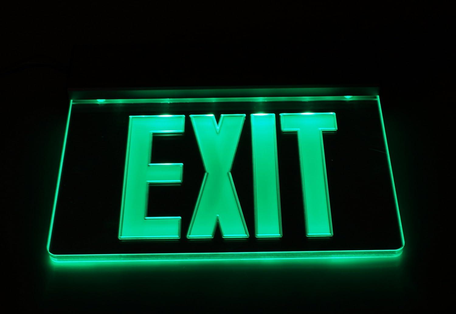 NICOR Lighting Aluminum Edge Lit LED Exit Sign