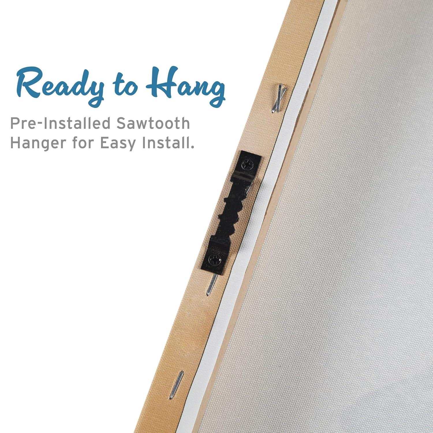 Madison Park 16"x16" Beach Playful Lively Dogs Print Canvas Wall Decor Art Corgi Blue: Farmhouse Style, Animal Theme for Living Room