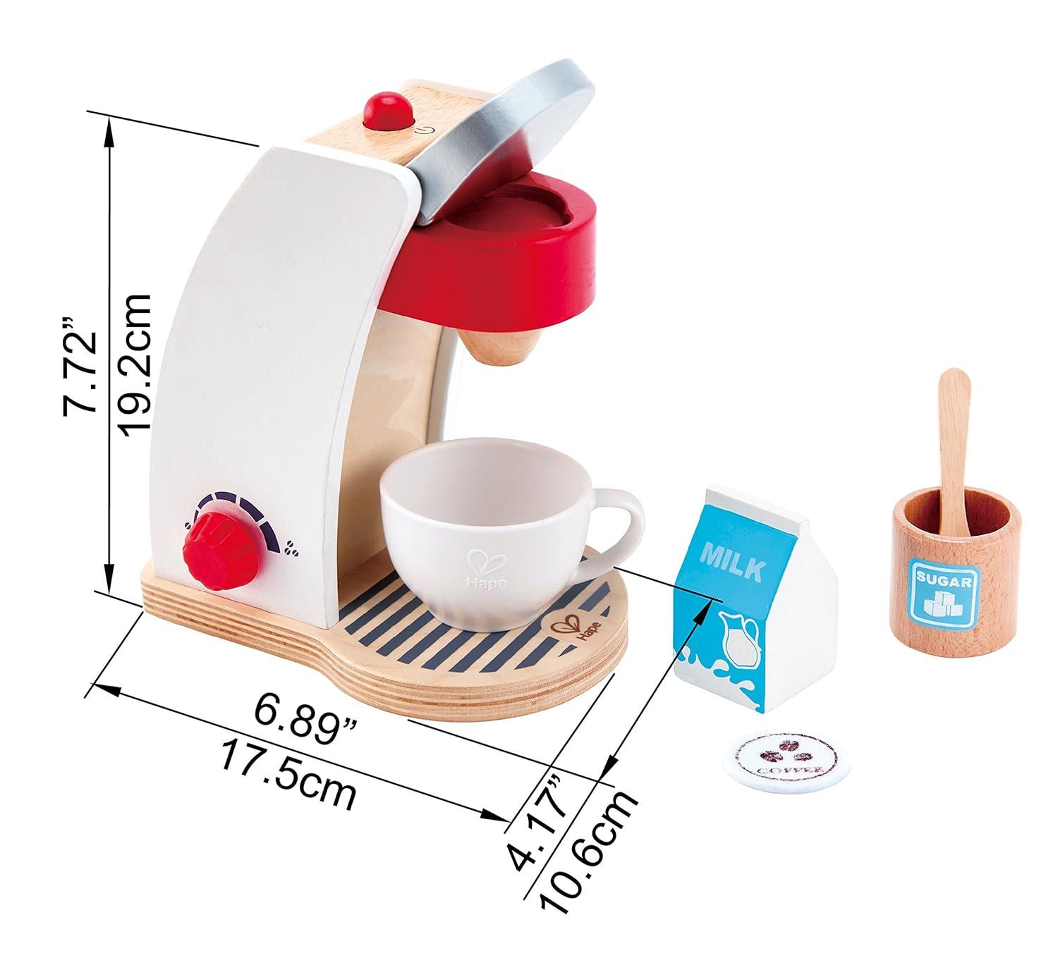 HaPe My Coffee Machine Kids Pretend Kitchen Appliance Set