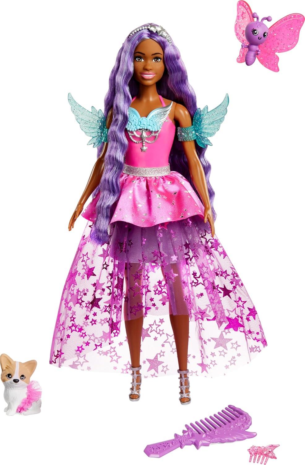 Barbie Brooklyn Doll with Fantasy Pets and Sparkling Dress