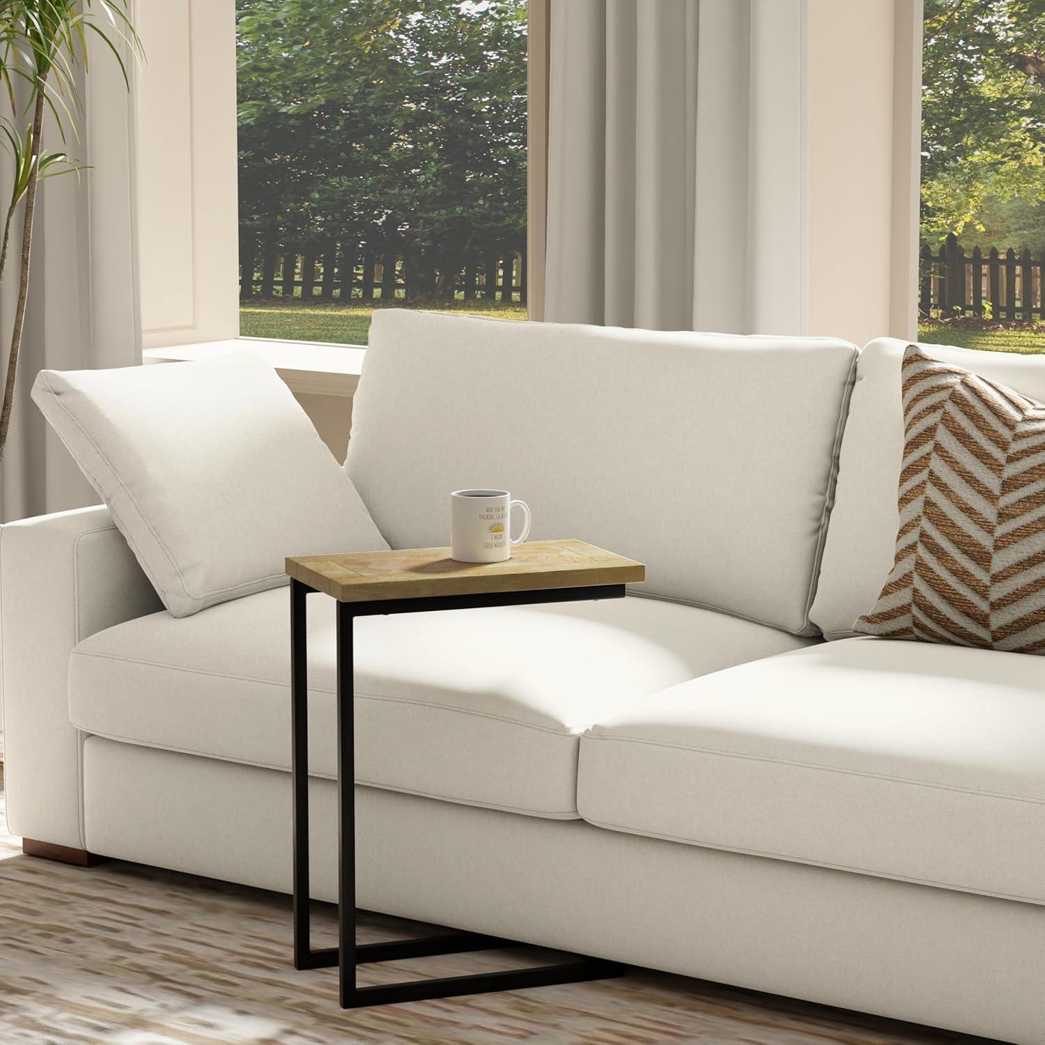 Simpli Home Skyler Solid Mango Wood C Side Table & Reviews | Wayfair