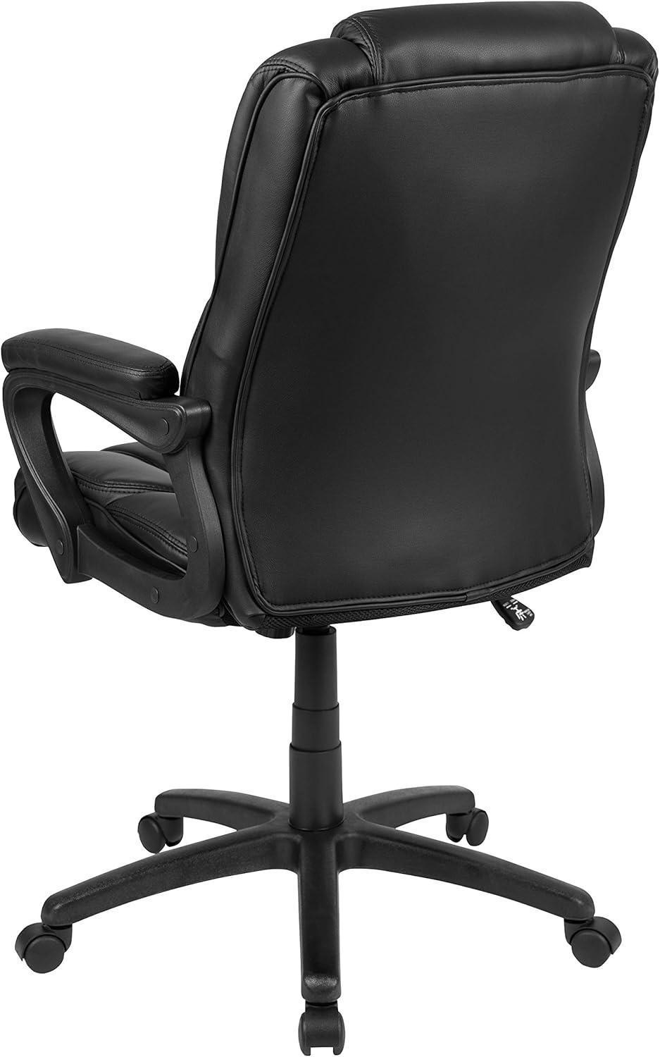 Flash Furniture Flash Fundamentals Big & Tall 400 lb. Rated LeatherSoft Swivel Office Chair with Padded Arms