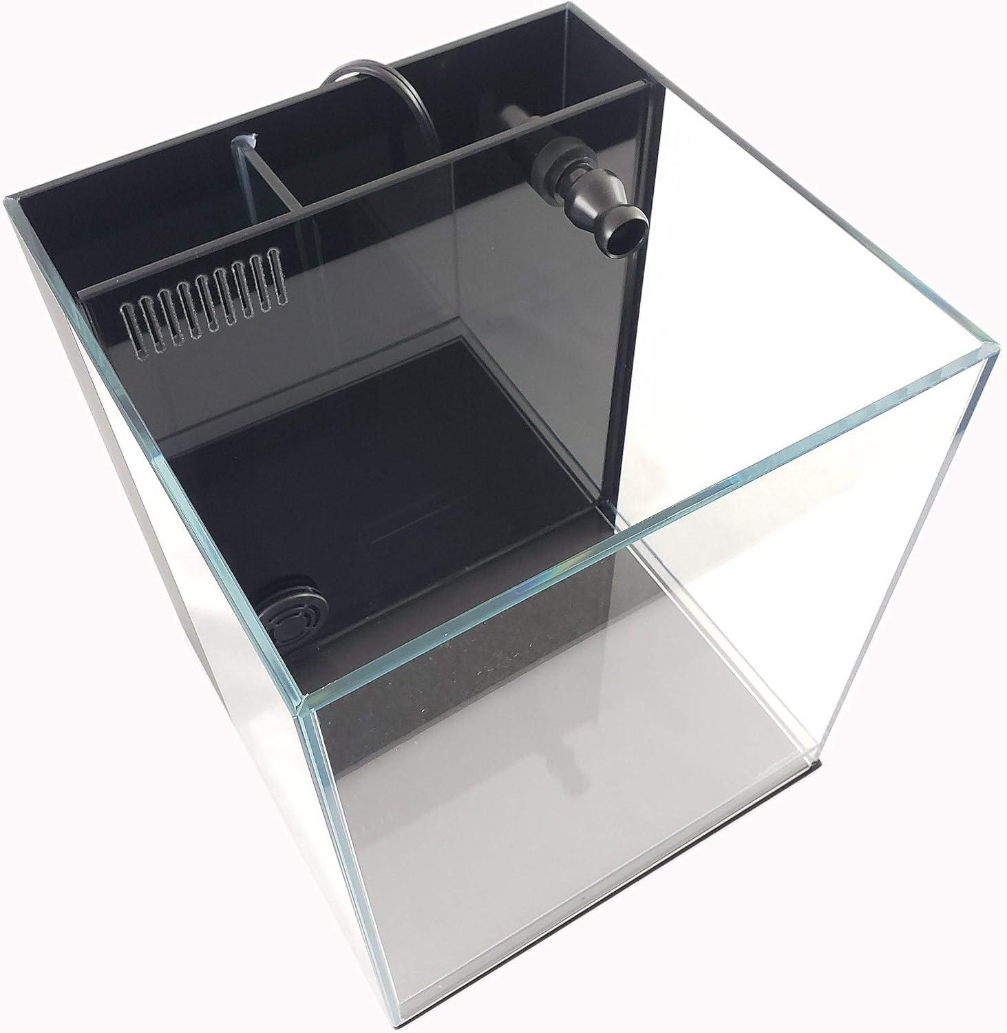 Lifegard Low Iron Ultra Clear Crystal Aquarium with Built in Filter ��������������������������� Rimless Glass, Beveled Edge, Elevated Style ��������������������������� Direct Jet Flow ��������������������������� 8.3 GPH