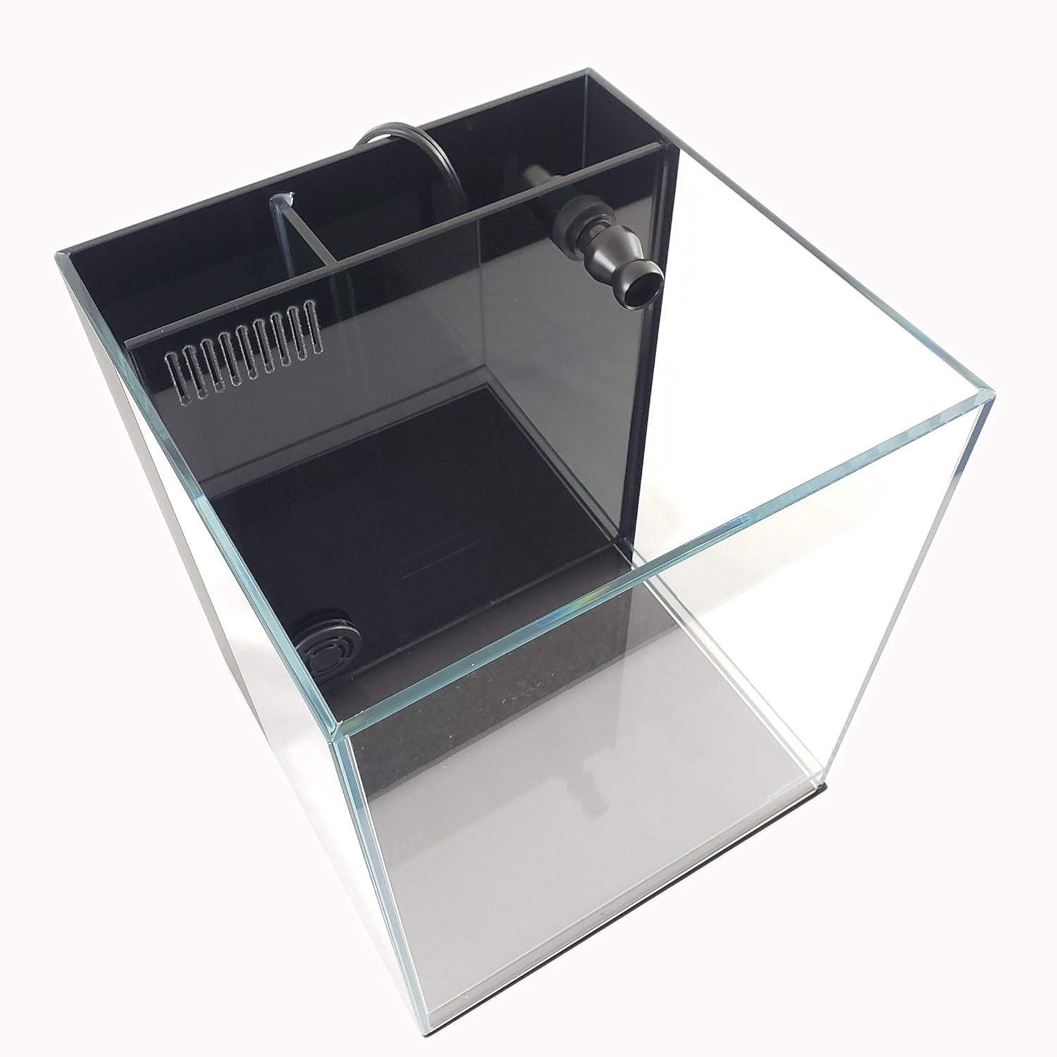 Lifegard Low Iron Ultra Clear Crystal Aquarium with Built in Filter ��������������������������� Rimless Glass, Beveled Edge, Elevated Style ��������������������������� Direct Jet Flow ��������������������������� 8.3 GPH