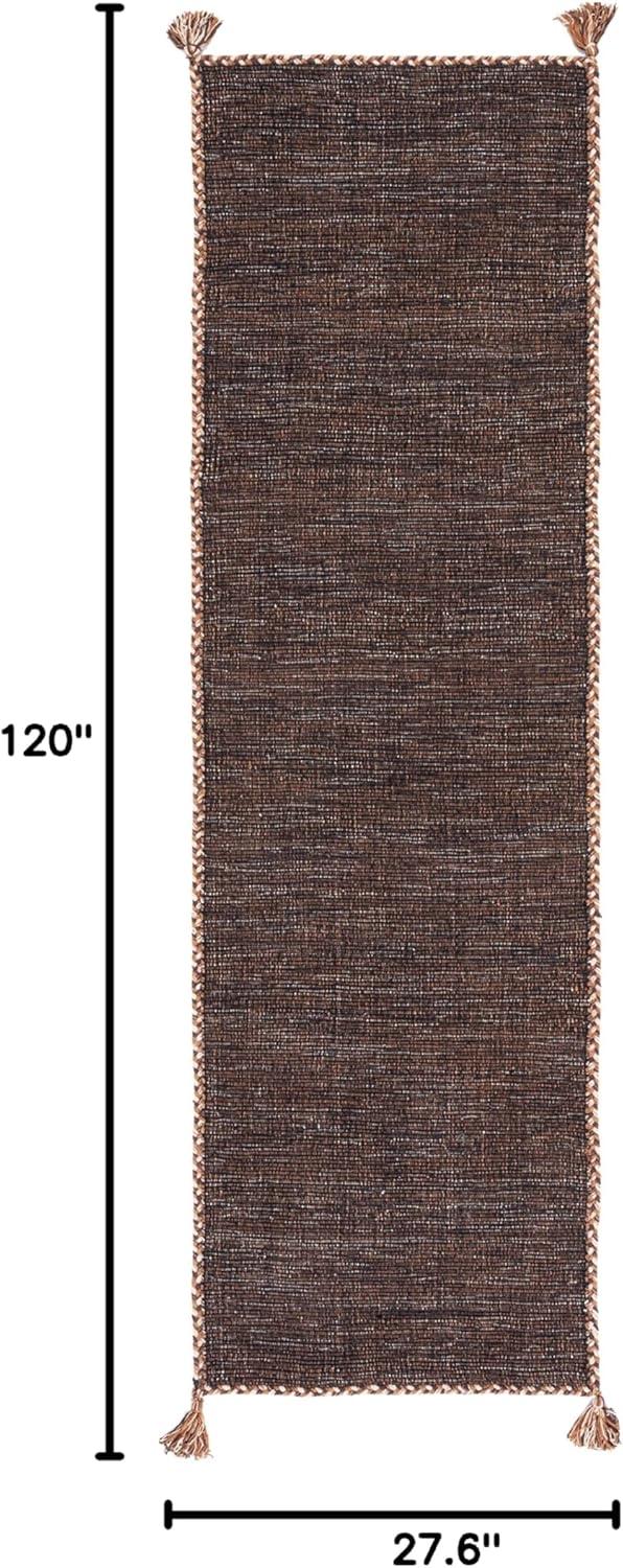 Montauk MTK150 Hand Woven Indoor Runner Rug - Brown/Black - 2'3"x10' - Safavieh