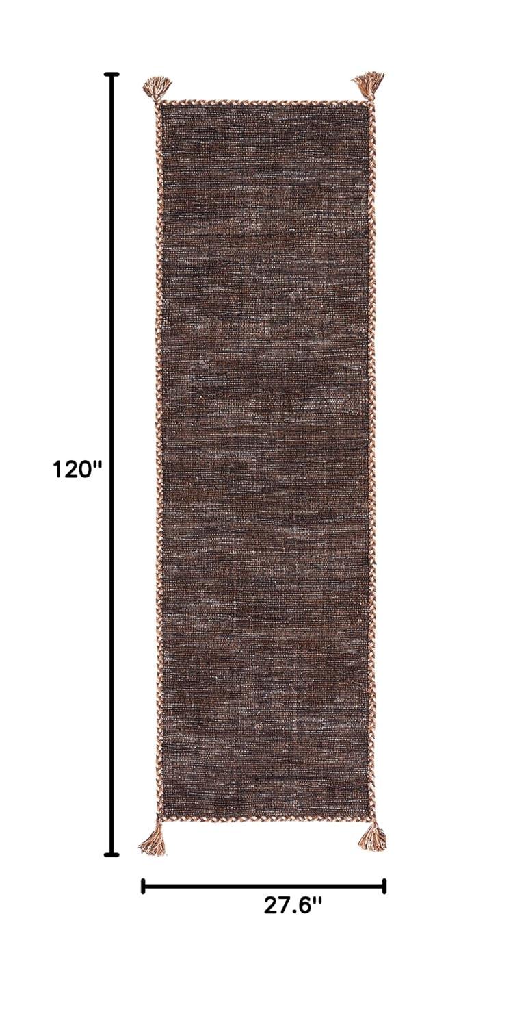 Montauk MTK150 Hand Woven Indoor Runner Rug - Brown/Black - 2'3"x10' - Safavieh