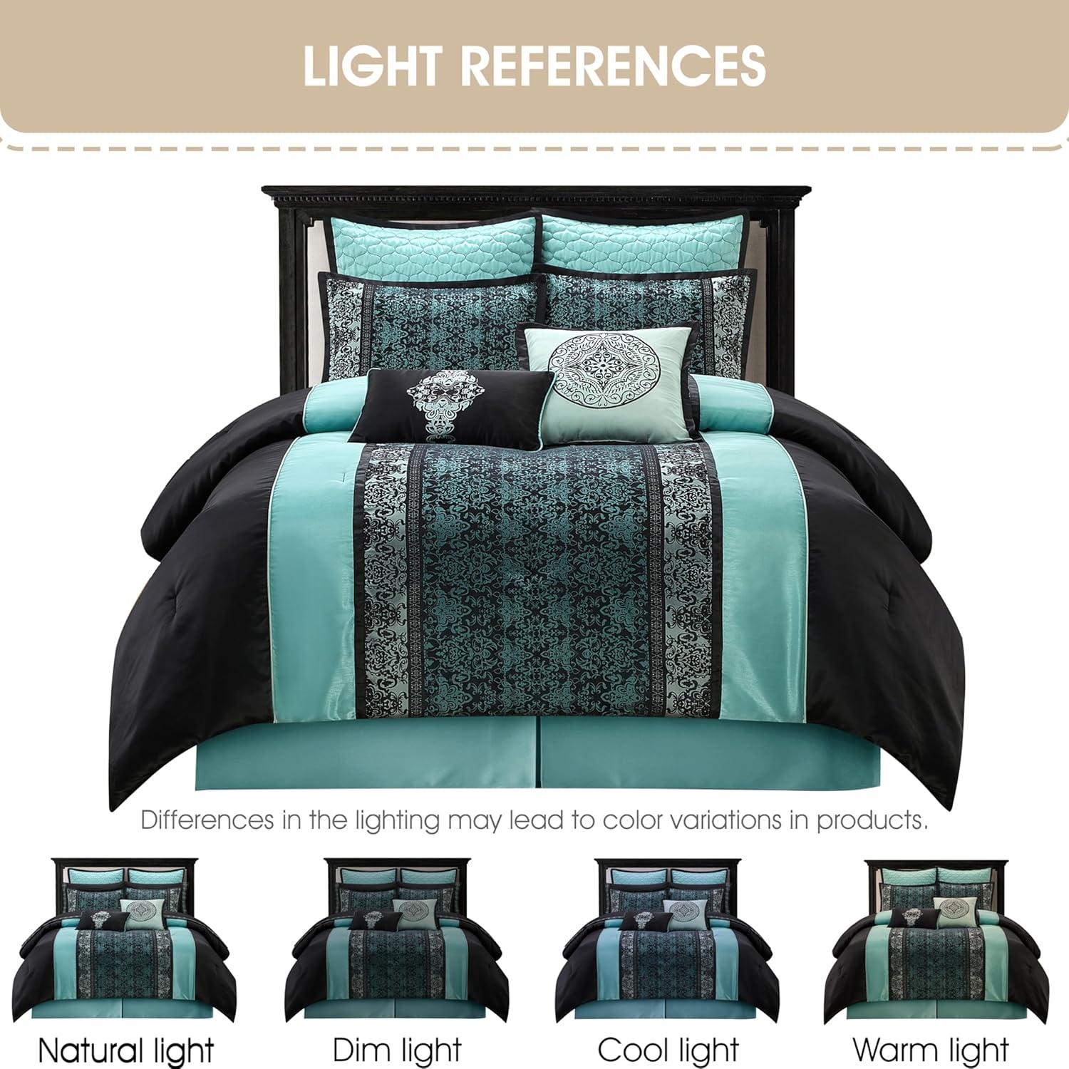 Nanshing America, Inc Arabesque 8 Piece Traditional Comforter Set