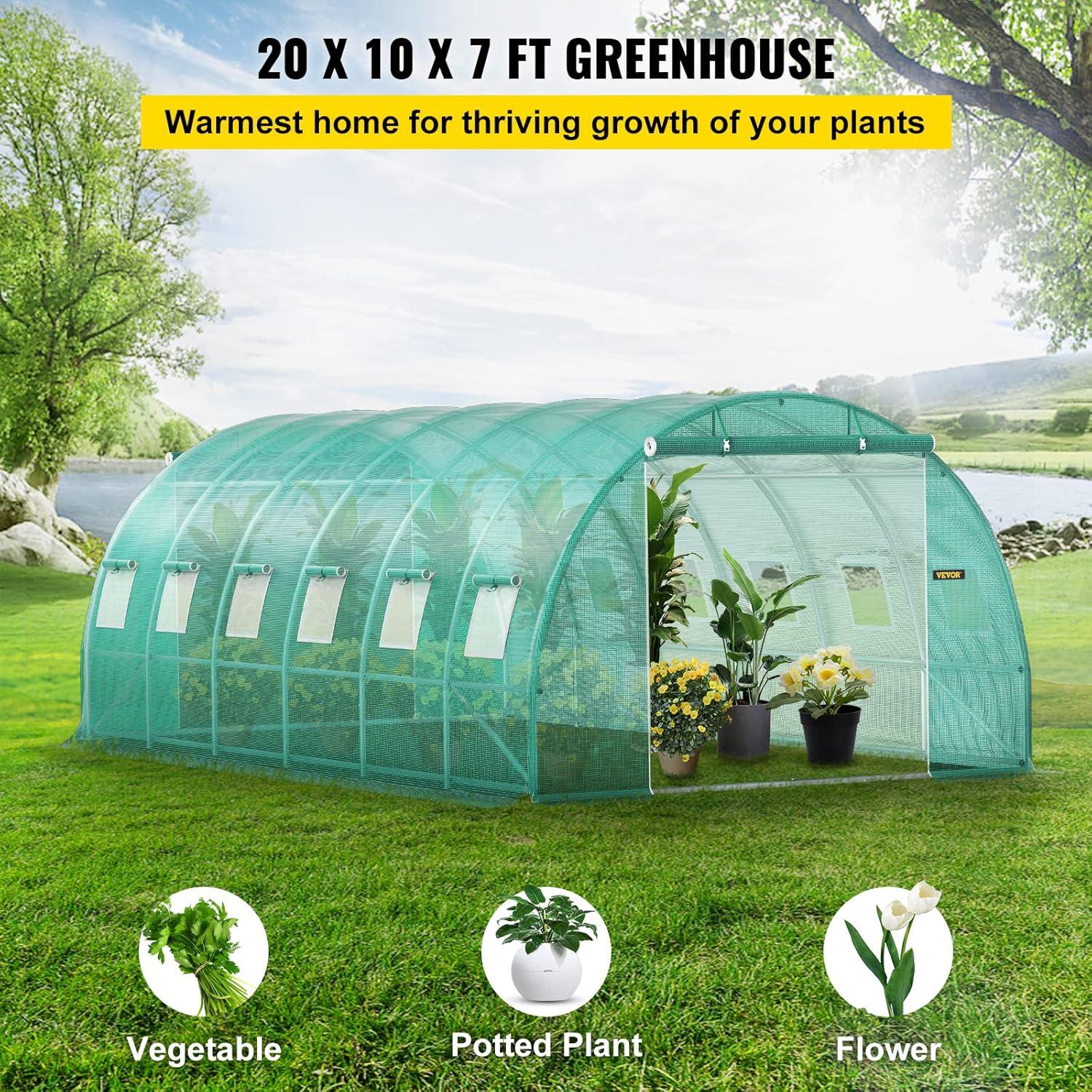 10' W x 20' D Greenhouse