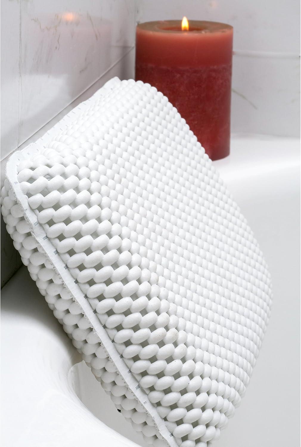 Bath Bliss Spa Foam Bath Pillow, White