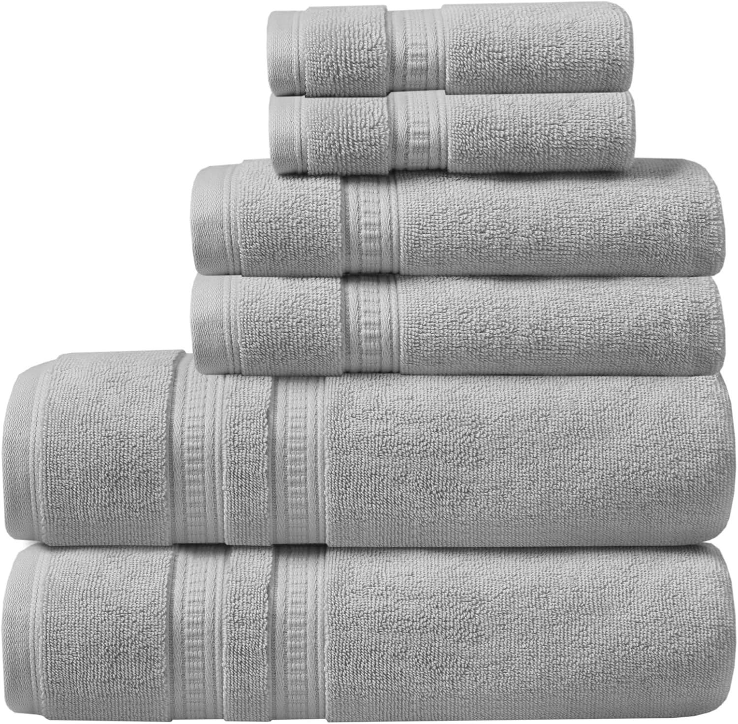 Beautyrest Plume 100% Cotton Feather Touch Antimicrobial Towel 6 Piece Set