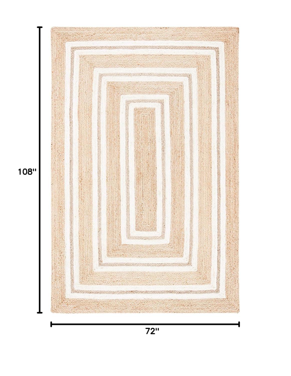 Natural Fiber NF890 Power Loomed Area Rug - Natural/Ivory - 6'x9' - Safavieh.