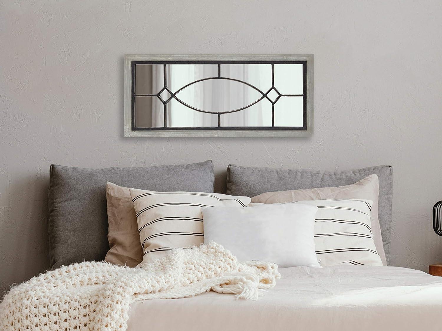 Bakersfiel Windowpane Wall Mirror - Kate & Laurel All Things Decor