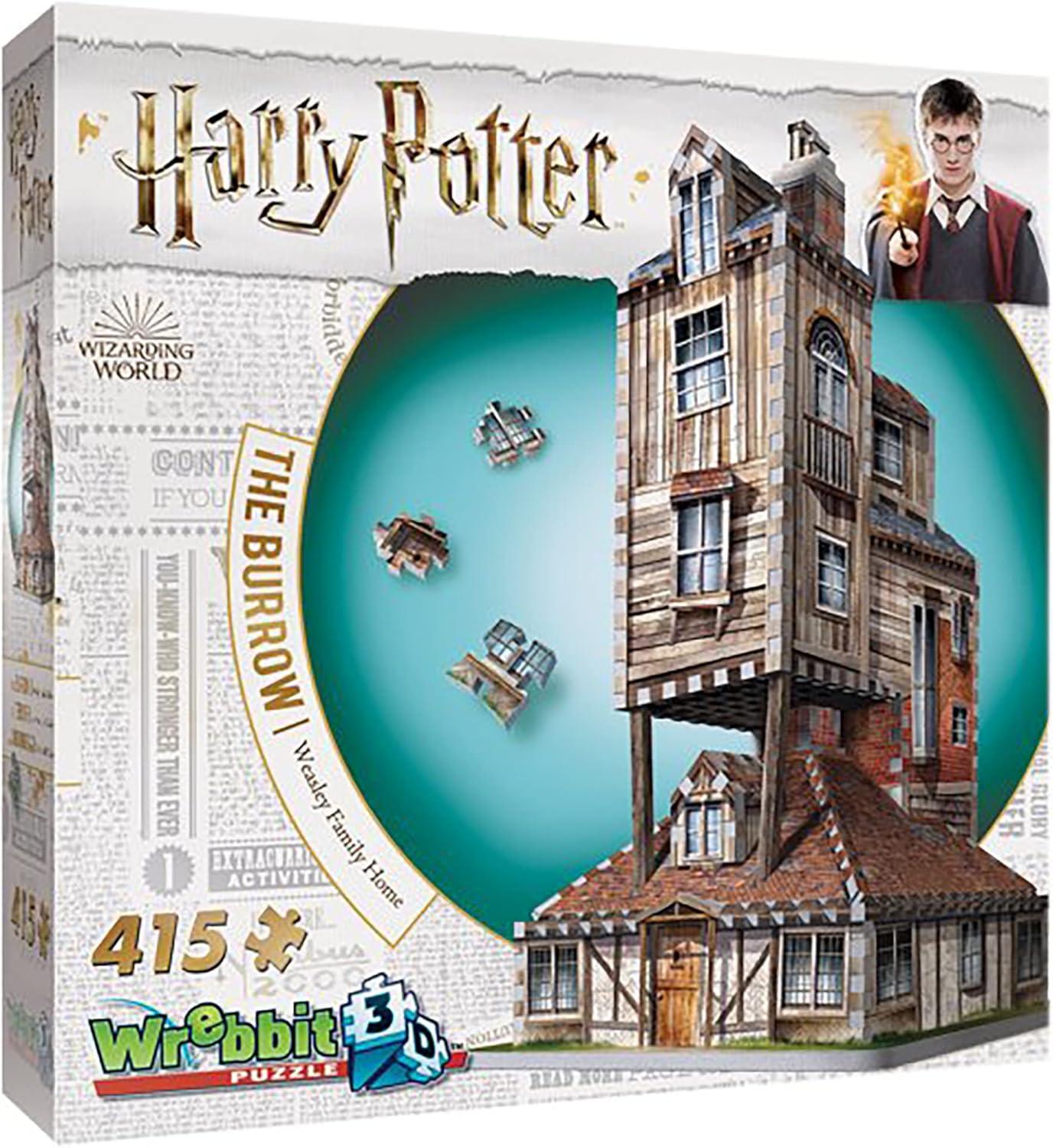 Harry Potter The Burrow - Weasley Family Home 3D Puzzle 415pc