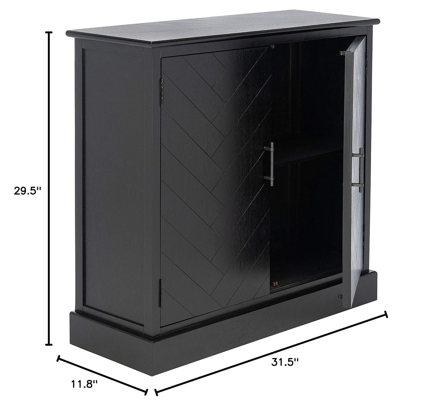 Peyton 2 Door Sideboard - CNS5712B - Black - Safavieh