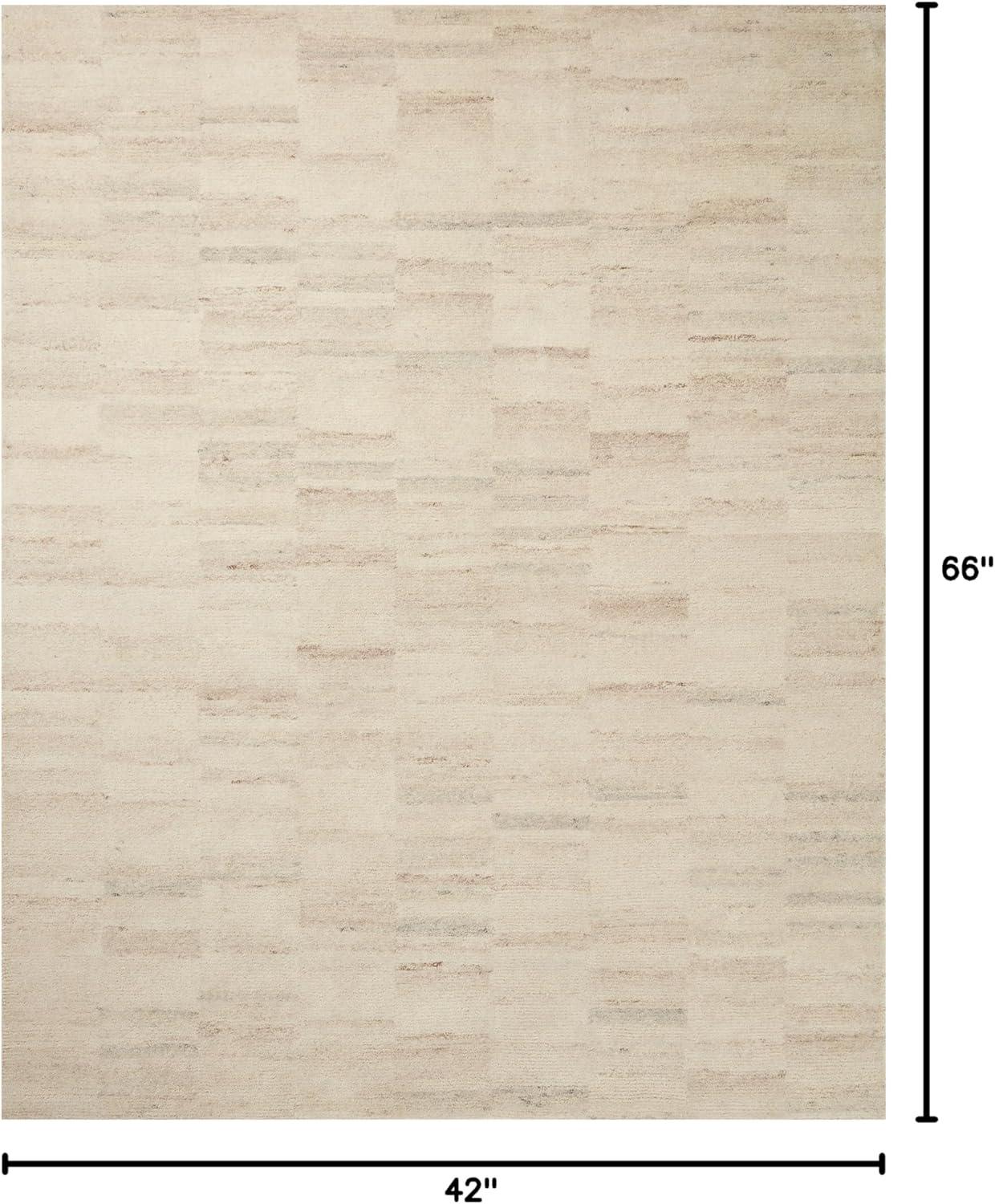 Amber Lewis x Loloi Rocky Natural / Fog Area Rug