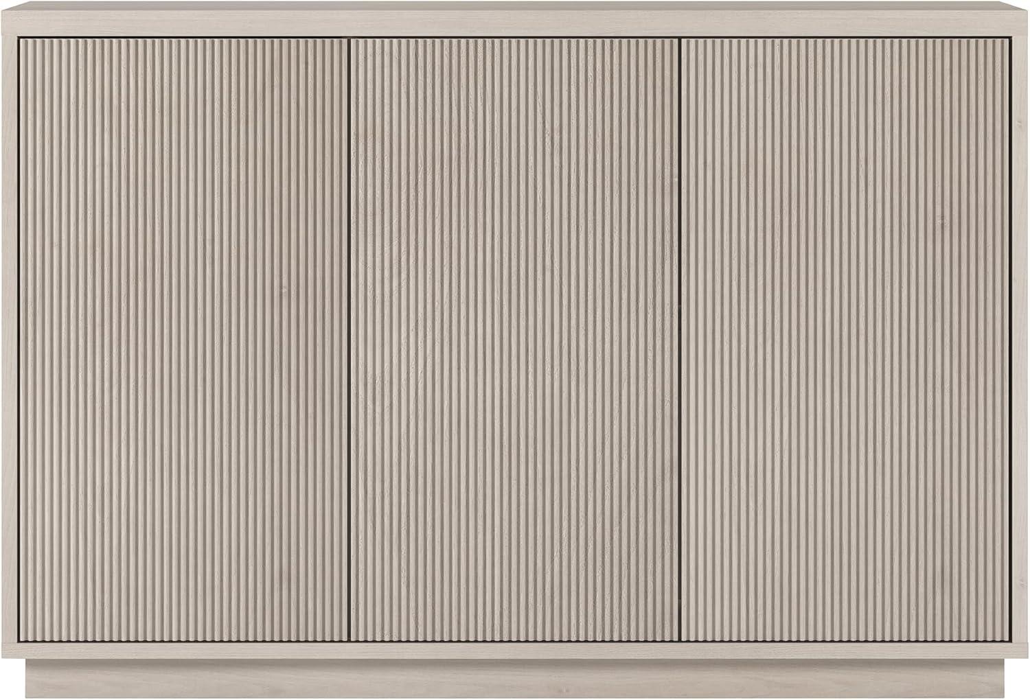 Evelyn&Zoe Alston 48" Wide Rectangular Buffet Table, Alder White