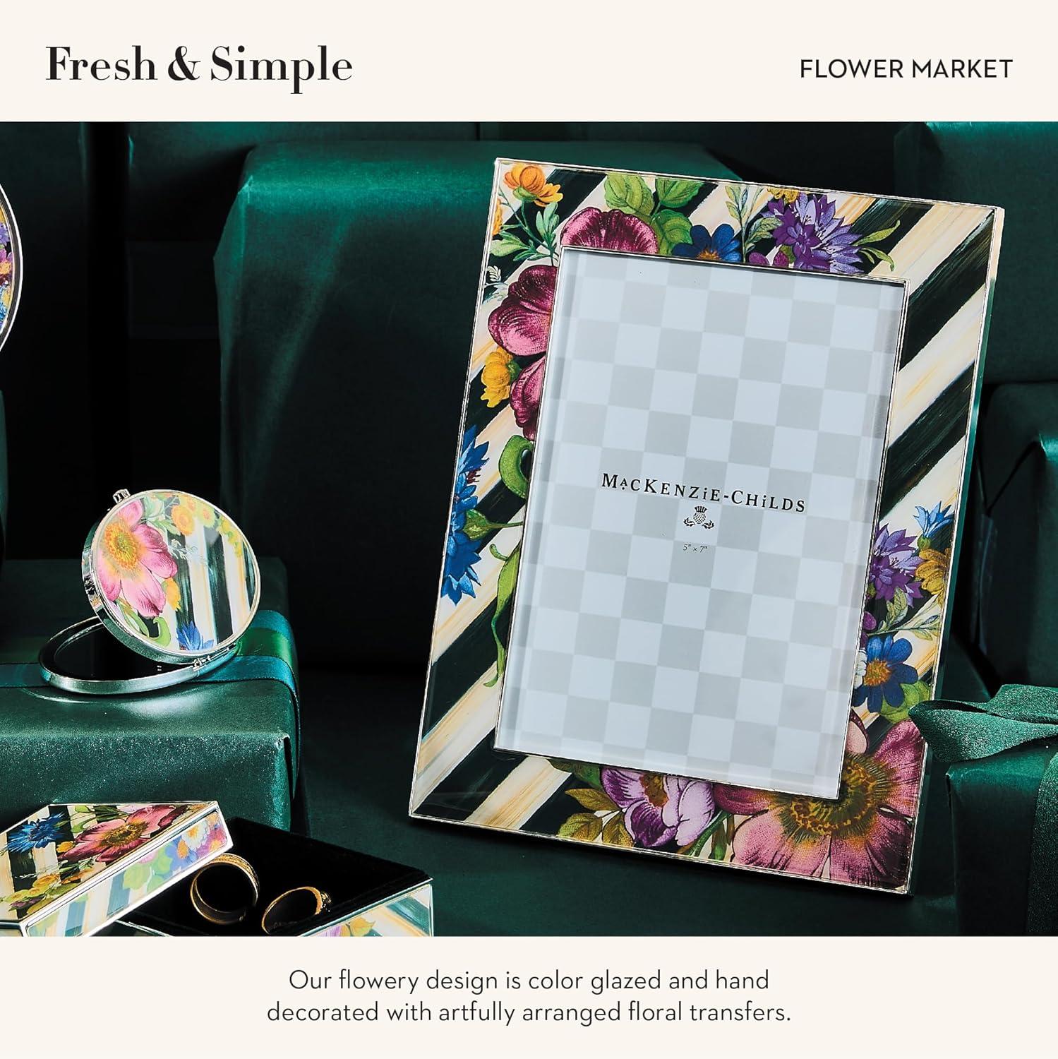 MacKenzie-Childs Sterling Check Plated 5"X7" Frame