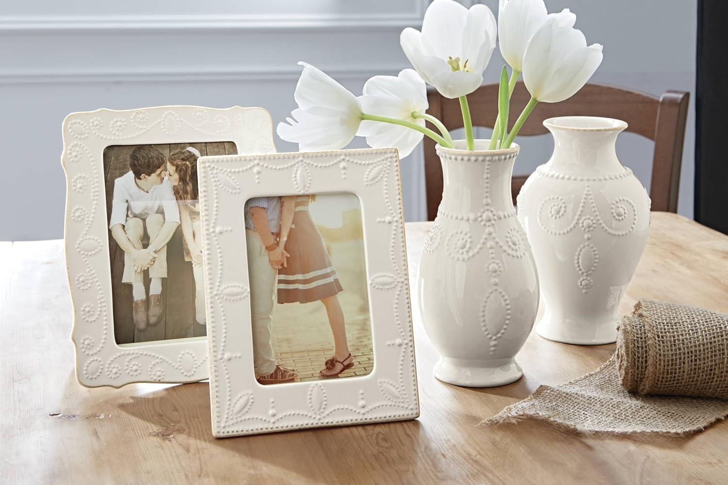 Lenox French Perle Giftware White 8" Fluted Vase