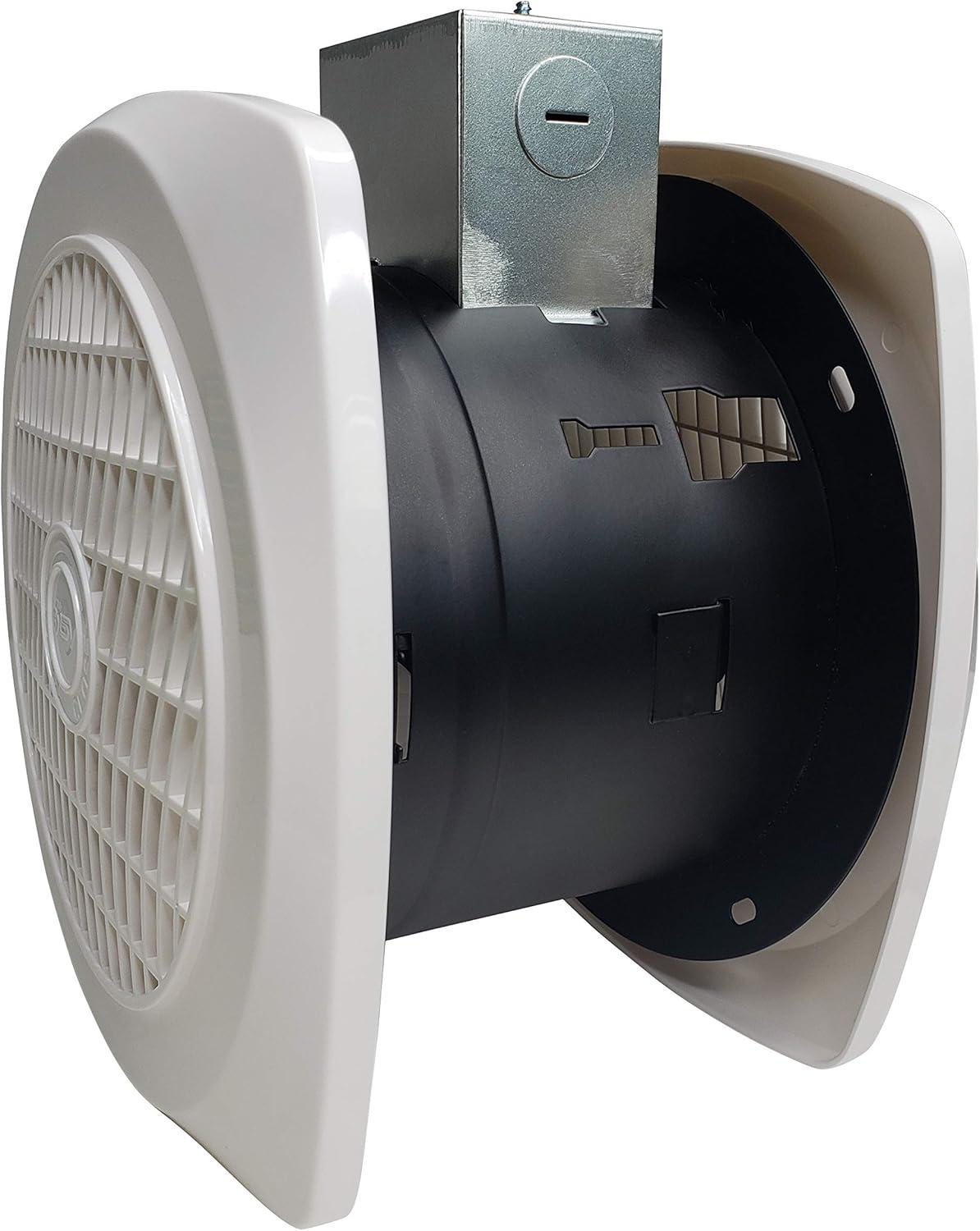 White Plastic Wall Mount Kitchen Exhaust Fan