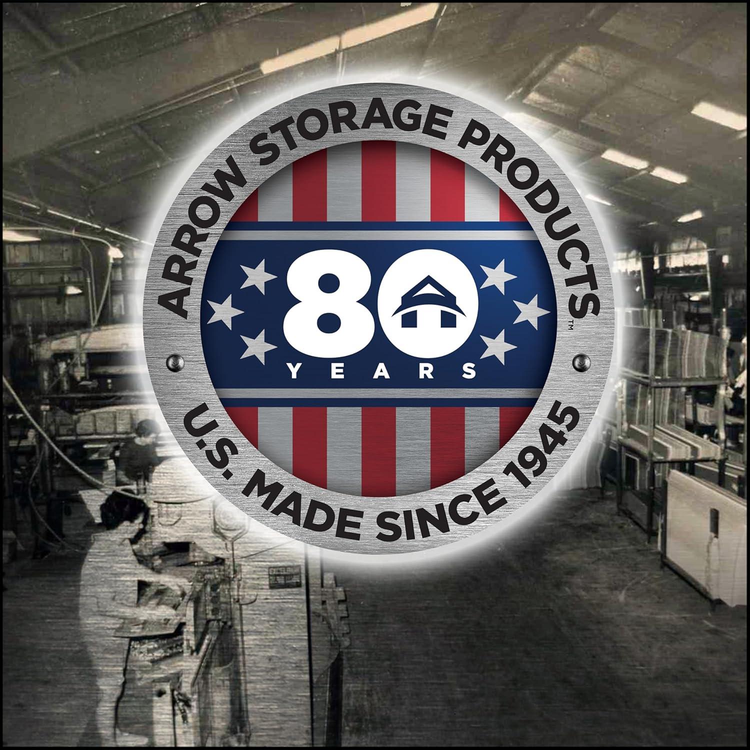 Arrow 9 x 24 ft Charcoal Two Sided Steel Carport Enclosure