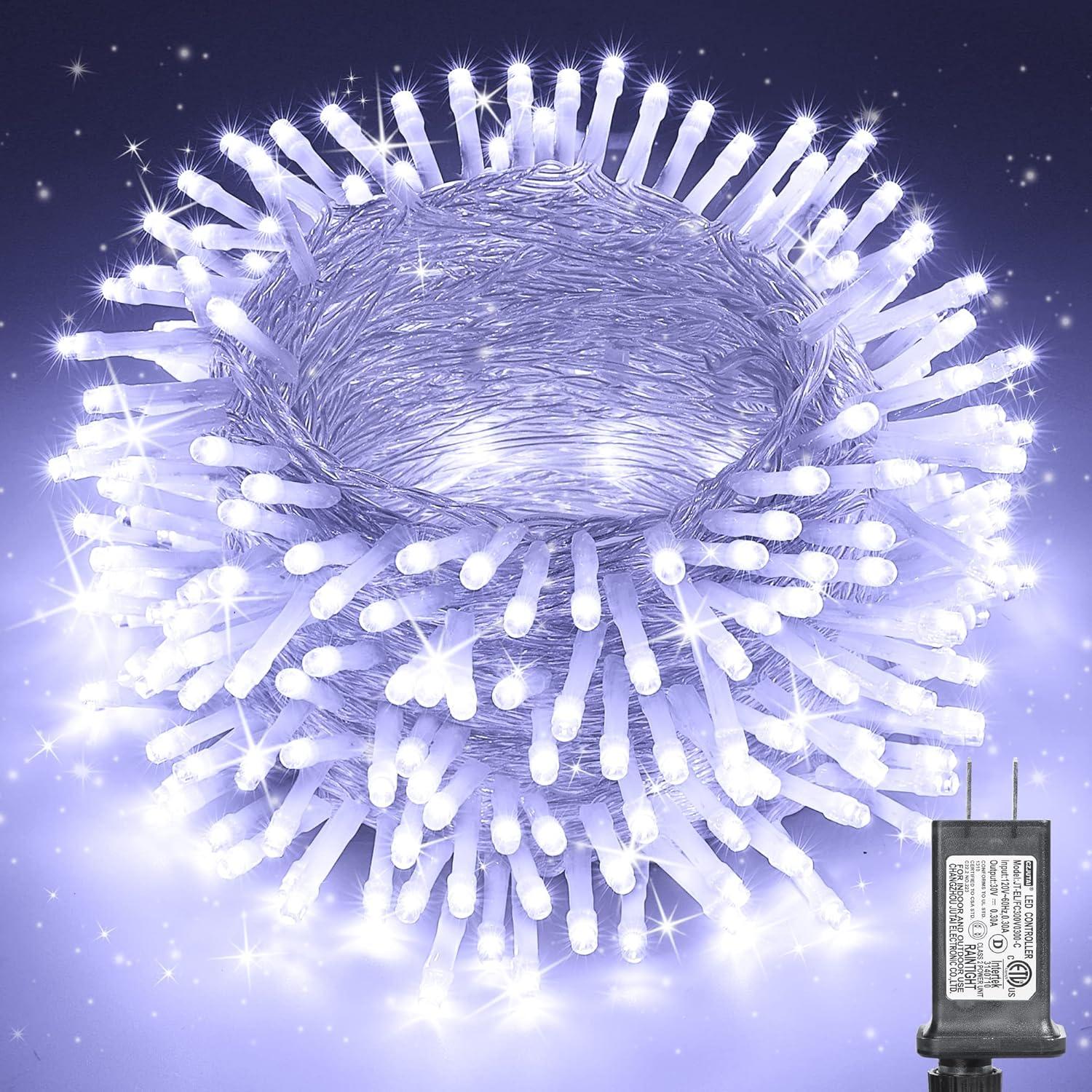 75ft Cool White LED Outdoor Christmas Fairy Lights