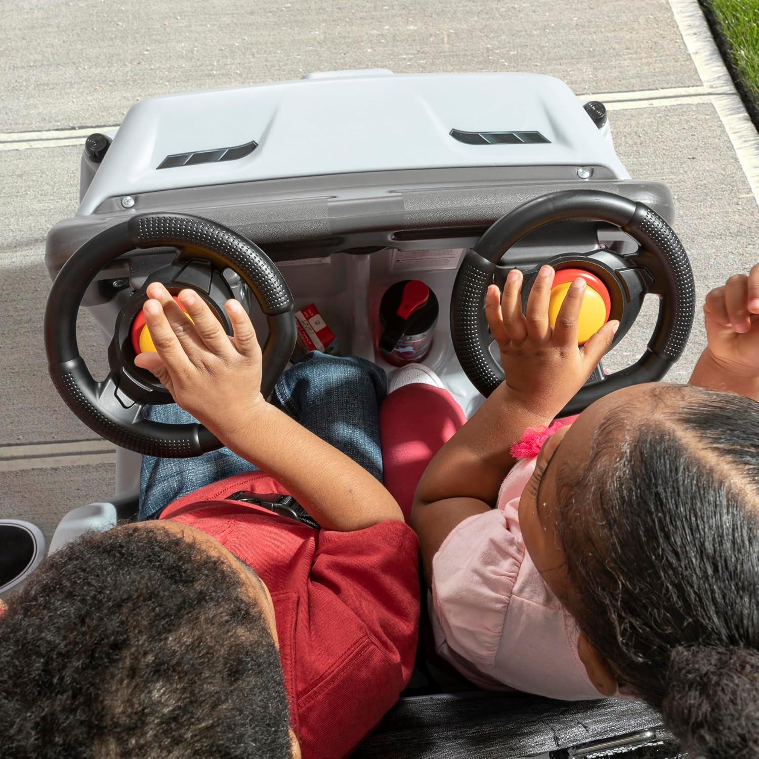 Step2 Side-by-Side Gray Push Around SUV All-Terrain Vehicles Car Push Ride On Toy