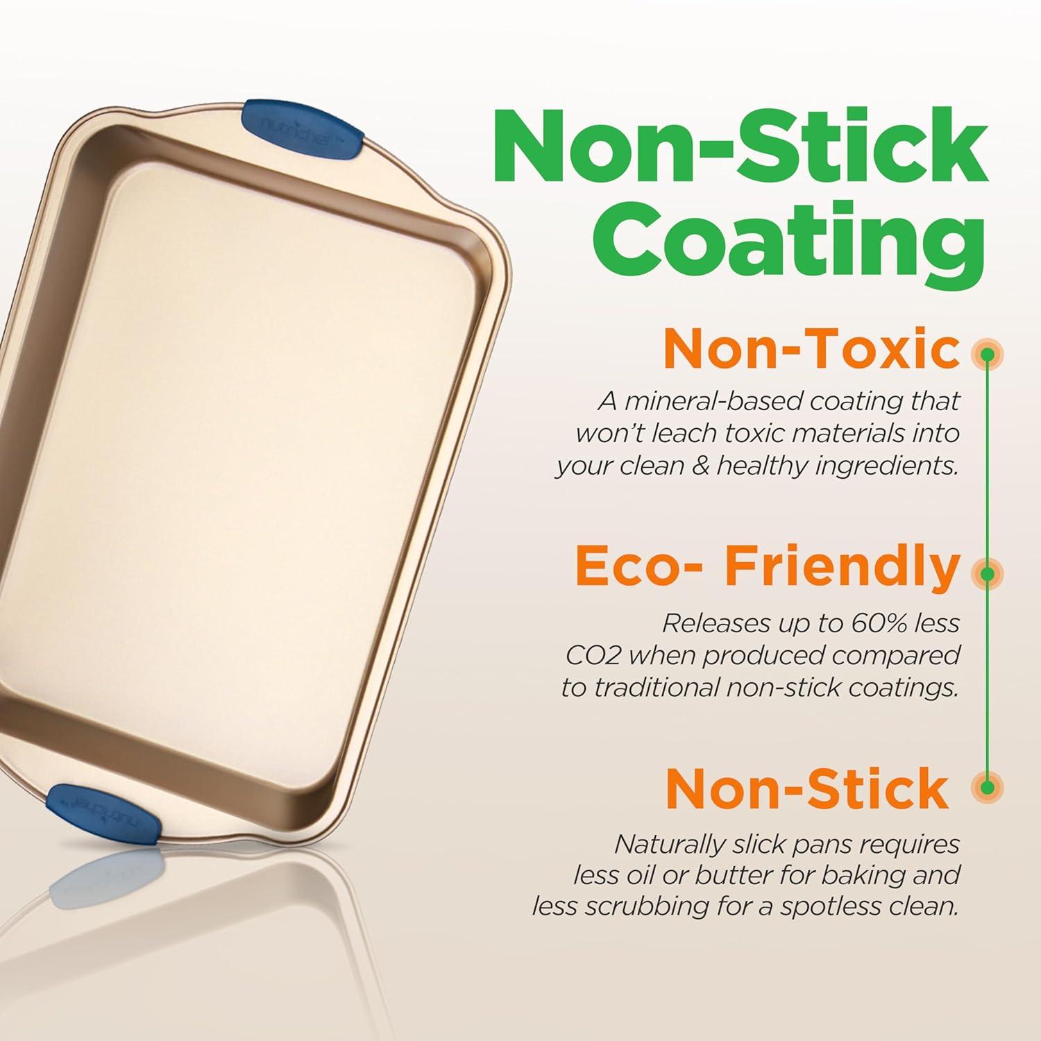 Nutrichef 8 Piece Non-Stick Steel Bakeware Set & Reviews | Wayfair