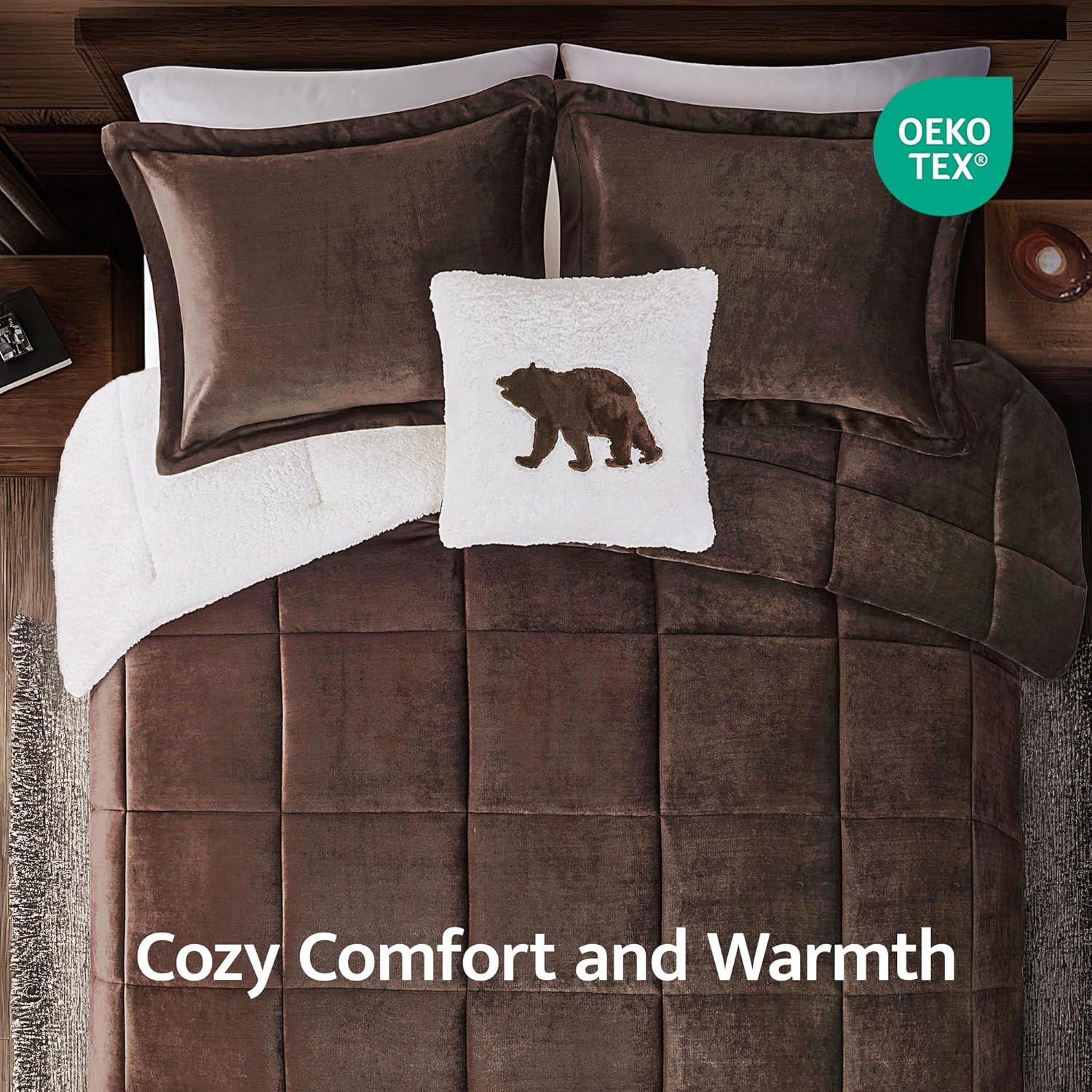 Woolrich Woolrich Alton Plush to Sherpa Down Alternative Comforter Set