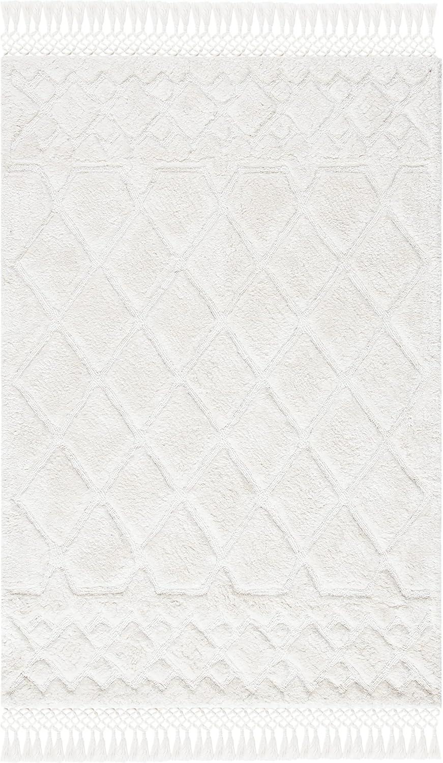Casablanca CSB651 Hand Tufted Indoor Area Rug - Ivory - 6'x9' - Safavieh