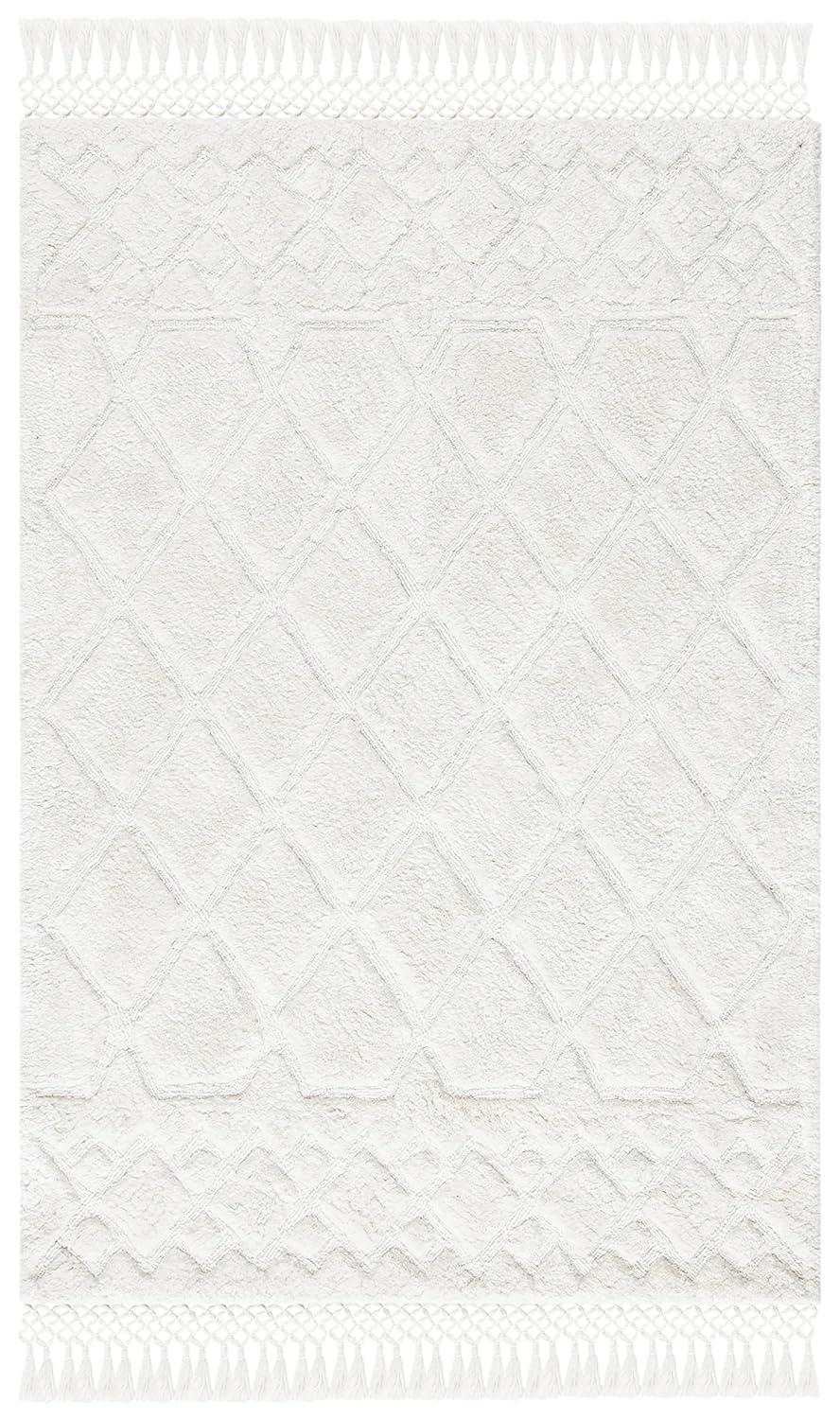 Casablanca CSB651 Hand Tufted Indoor Area Rug - Ivory - 6'x9' - Safavieh