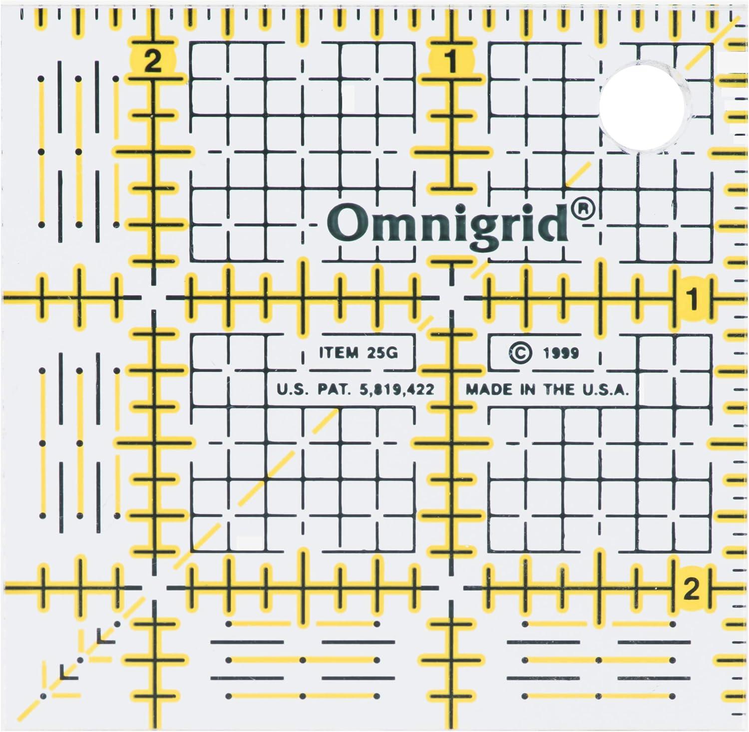 Omnigrid Square Quilting Ruler Value Pack (2-1/2", 4-1/2", 6-1/2", 9-1/2")