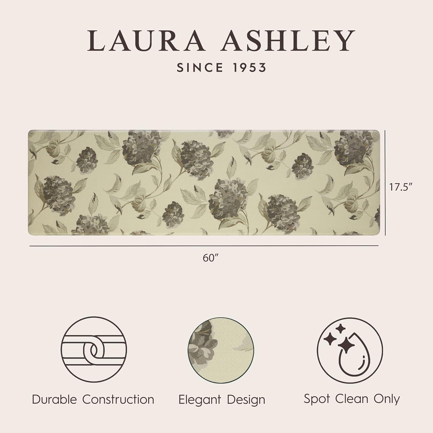 Laura Ashley Hydrangea Anti-Fatigue Wellness Mat