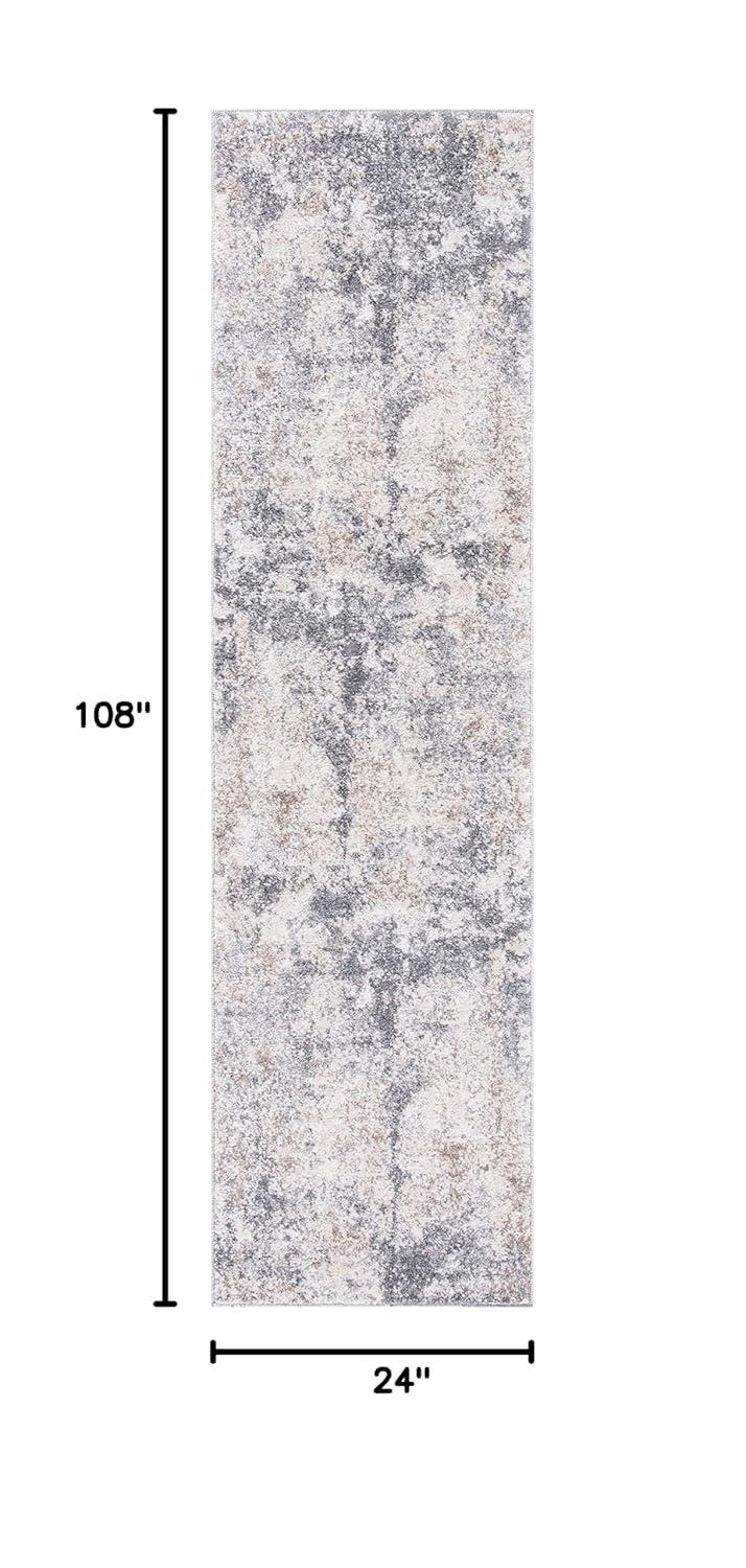 Hassell Abstract Light Gray/Gray Area Rug