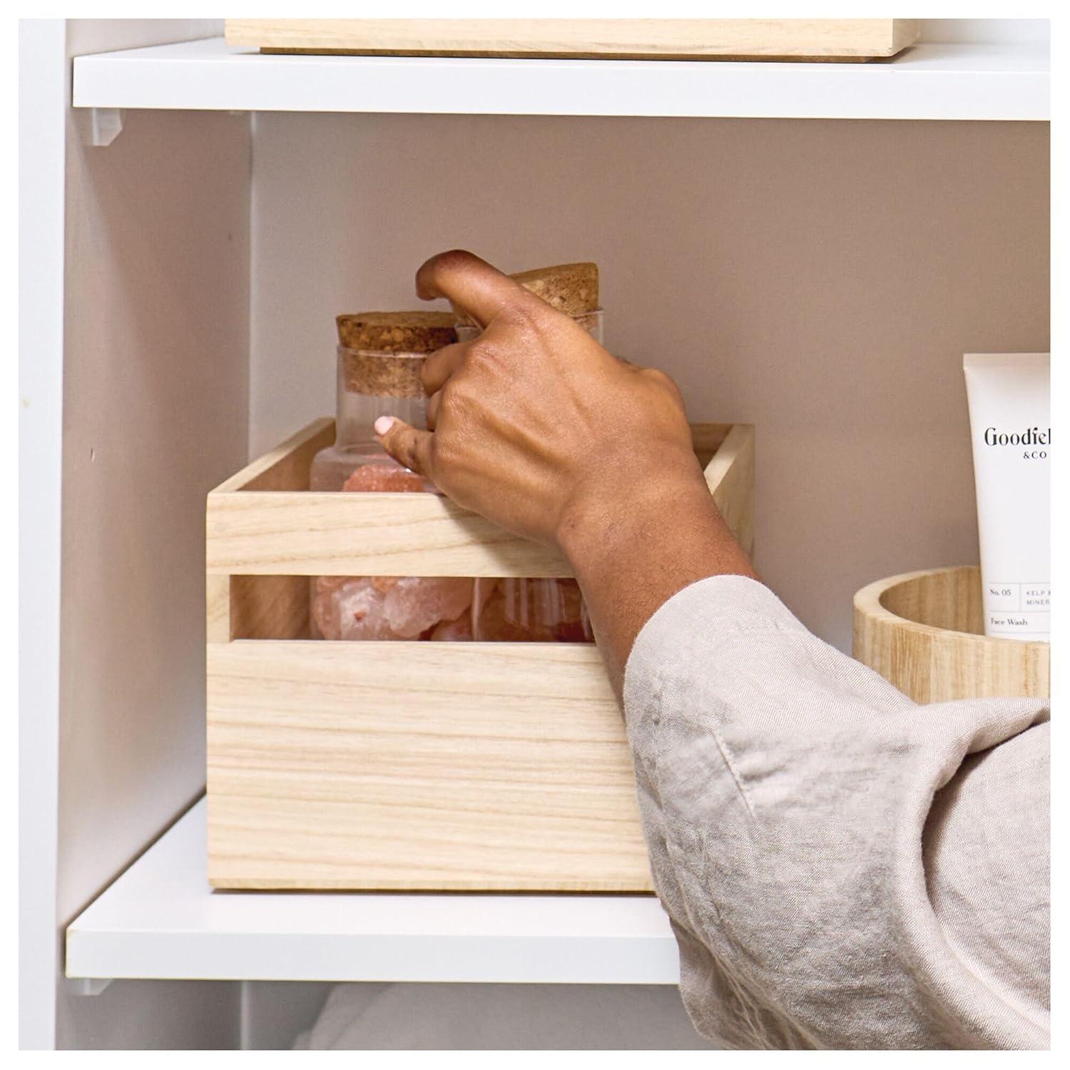 Paulownia Wood Eco 250 Oz. Food Storage Container With Handle
