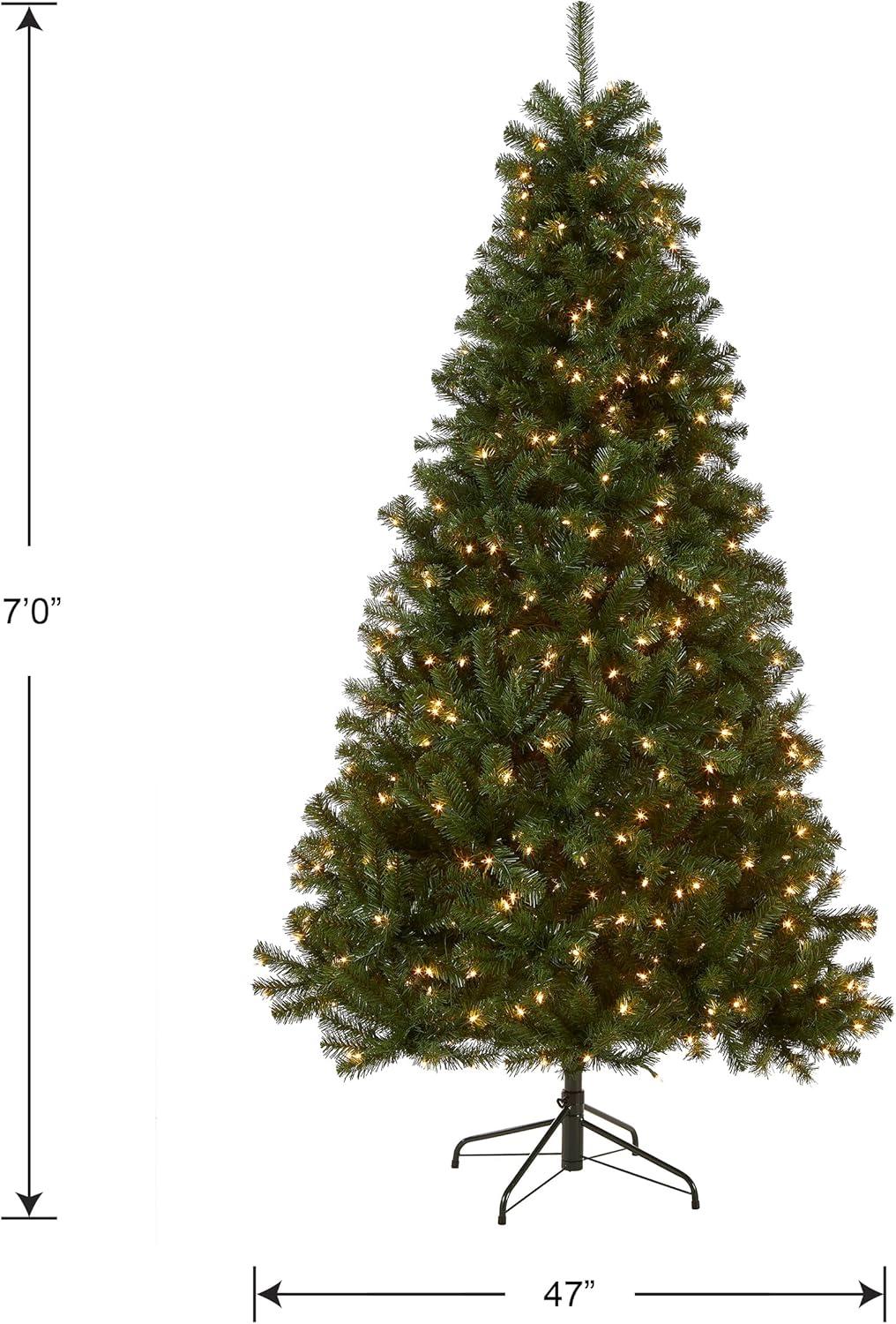 Prelit North Valley Spruce Artificial Christmas Tree Clear Lights - National Tree Company