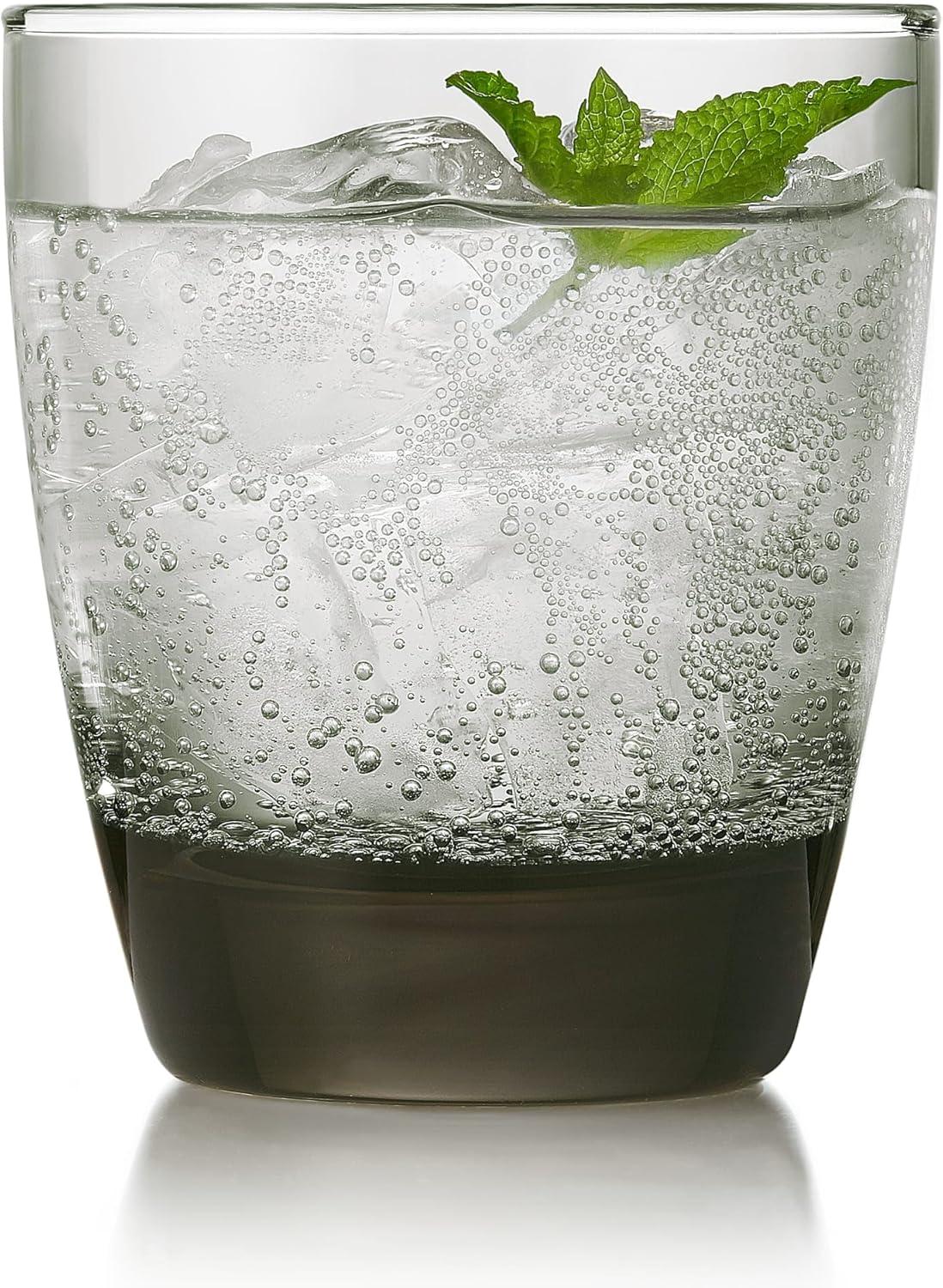 Libbey 13 oz Smoke Glass Rocks Glasses Set of 12