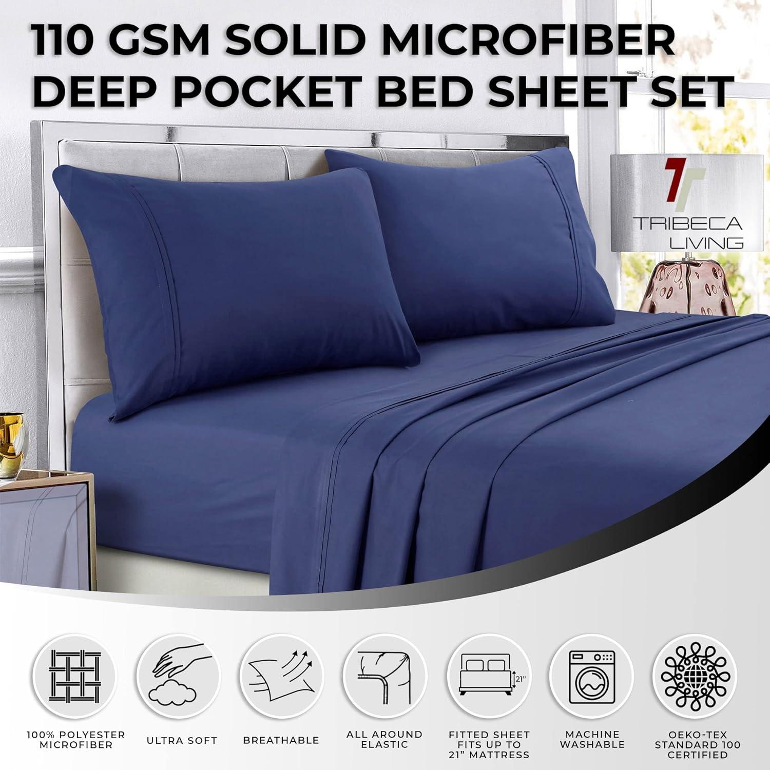 Tribeca Living Microfiber Sheet Set