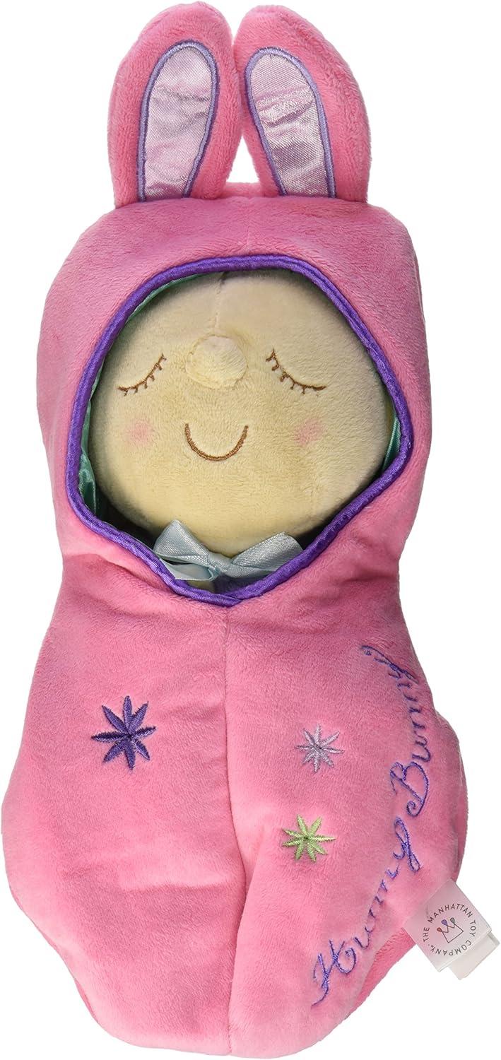 Pink Velvet Hunny Bunny Baby Doll with Cozy Sleep Sack