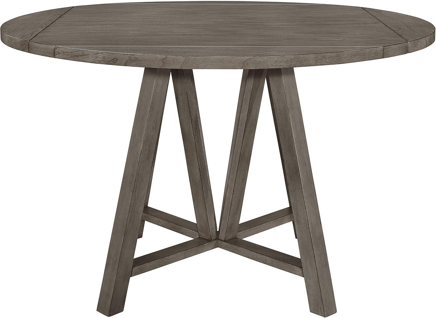 Coaster Farmhouse 7-Piece Wood Counter Height Dining Set in Gray