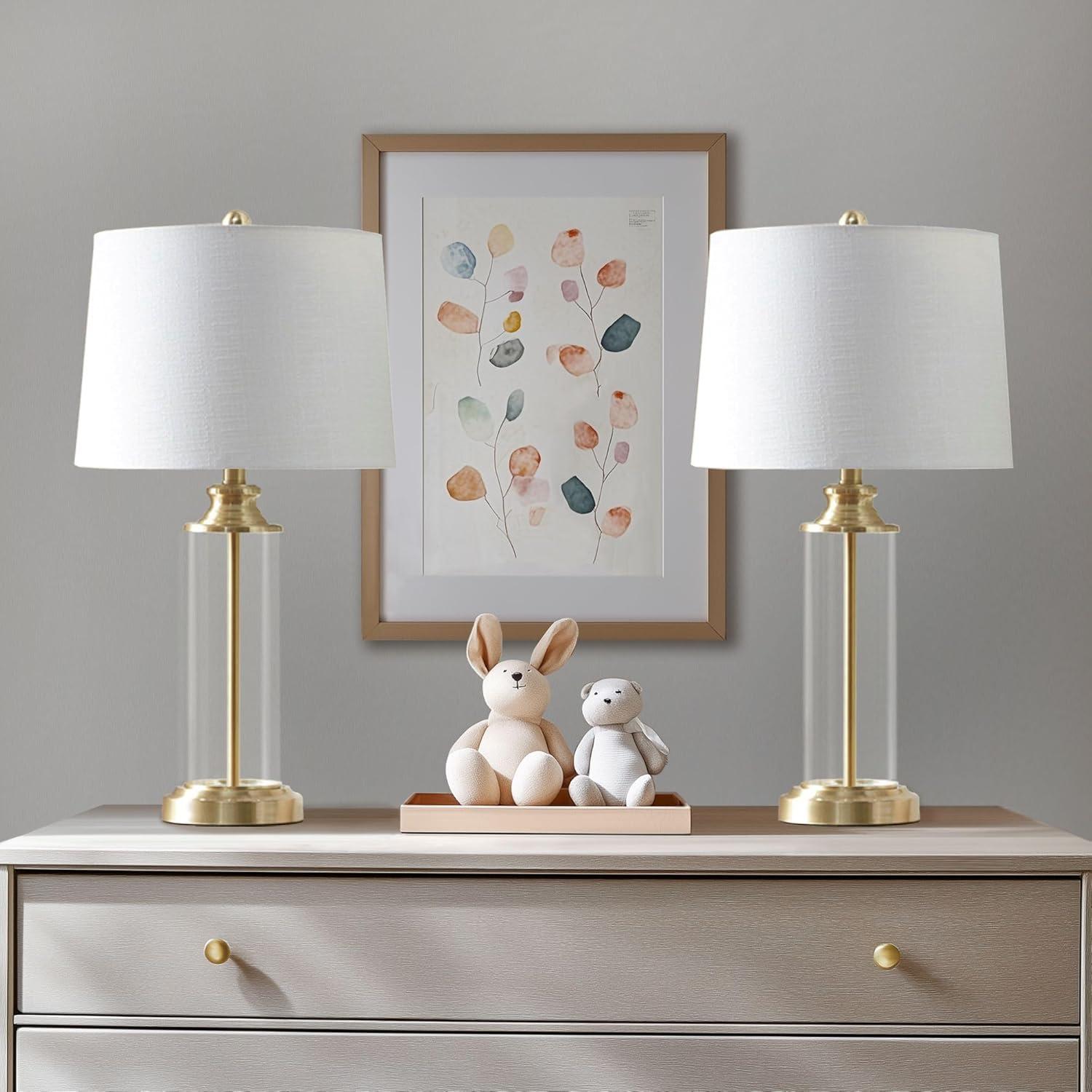 Mercer41 Clarity Cylinder Table Lamp Set of 2